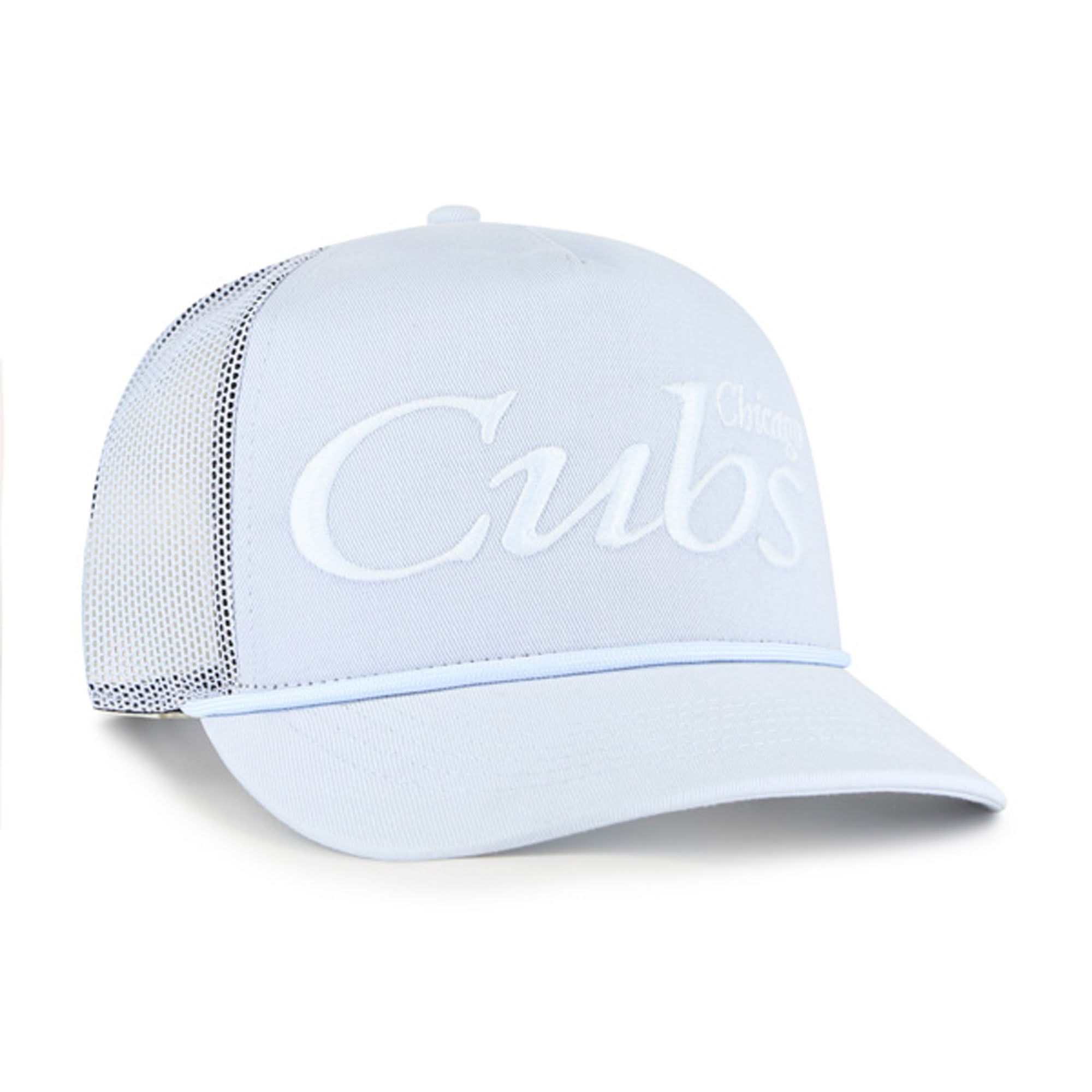 Unisex '47 Light Blue Chicago Cubs Foundation Script Hitch Adjustable Trucker Hat