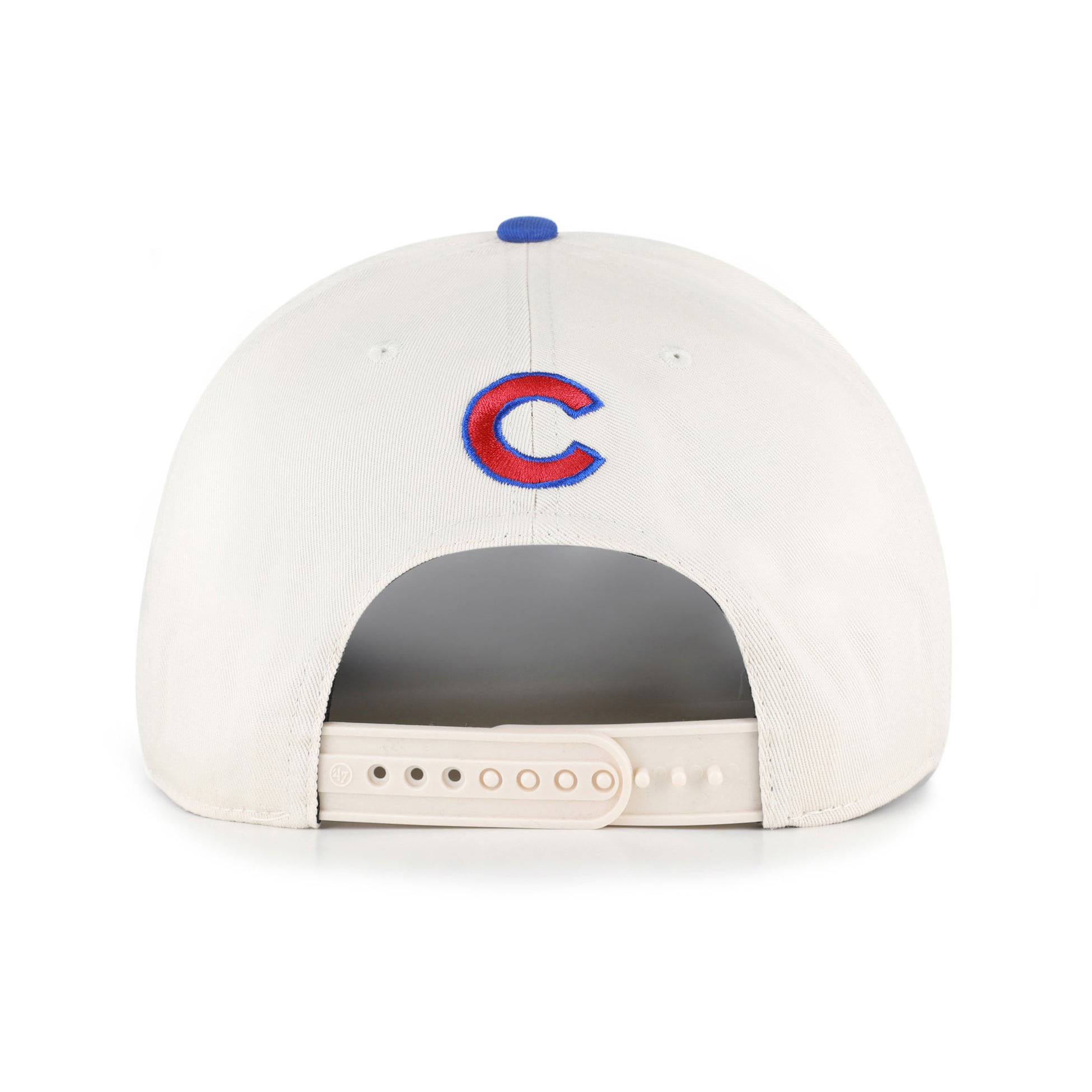 Unisex '47 Natural/Royal Chicago Cubs Rope Script Hitch Adjustable Hat