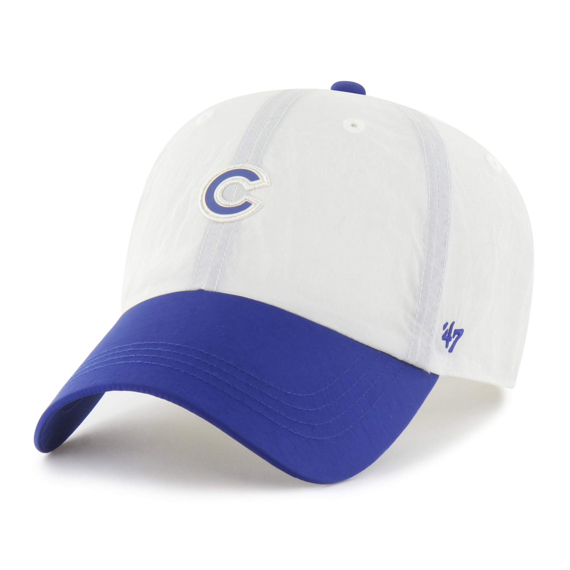 Casquette unisexe ajustable Chicago Cubs Modernia Clean Up blanche/bleue '47