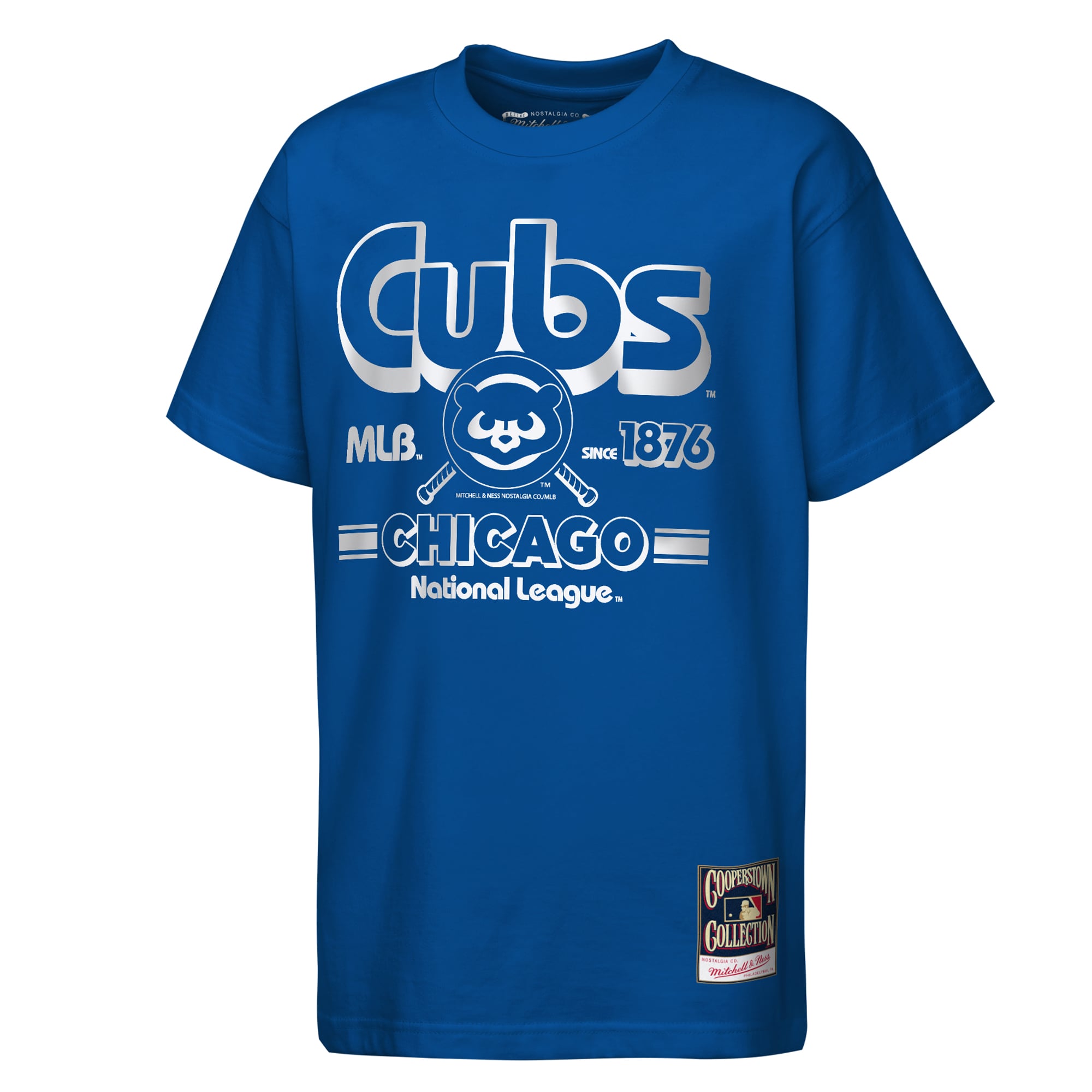 T-shirt unisexe Mitchell & Ness Royal Chicago Cubs The Ava