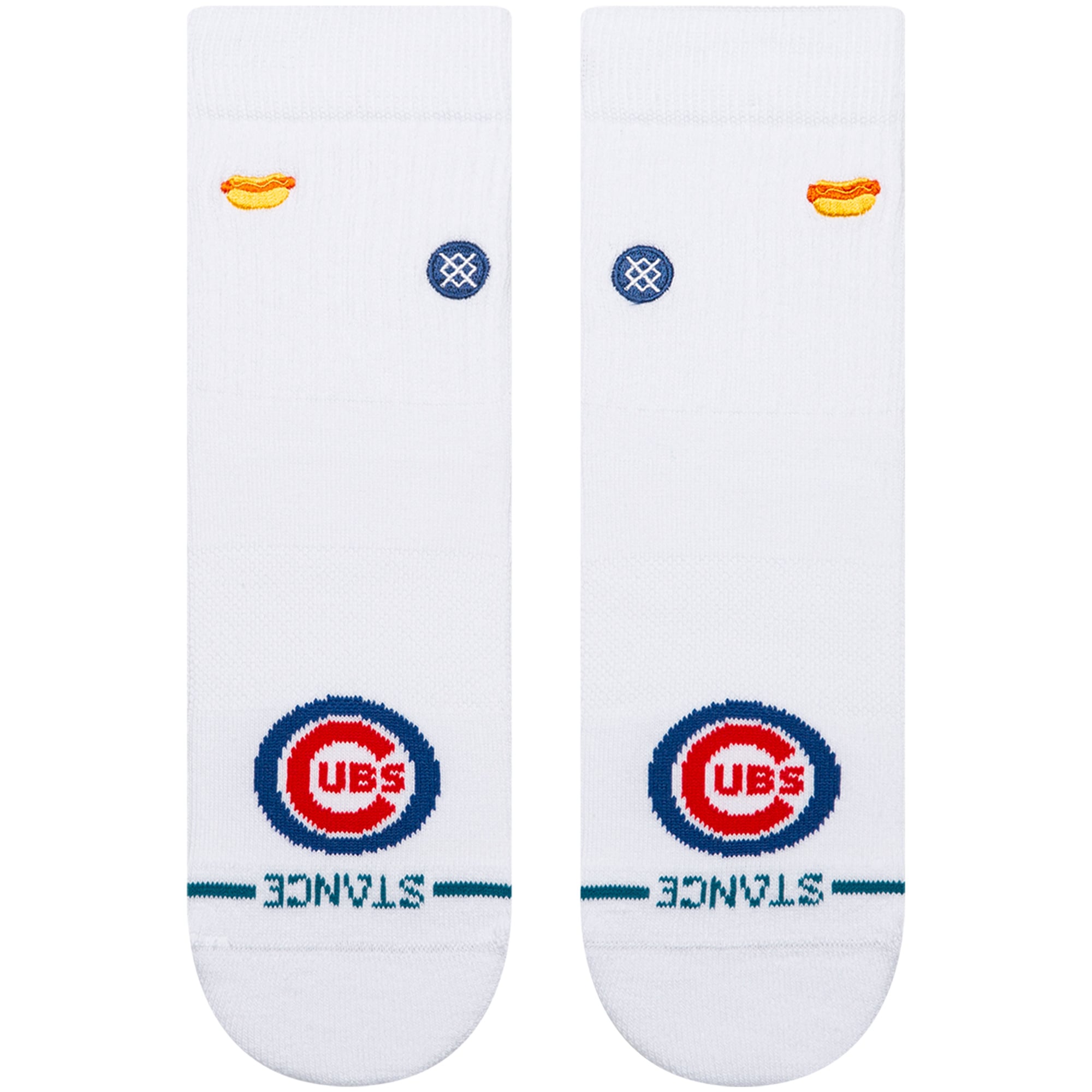 Unisex Stance White Chicago Cubs Hot Dog Quarter Socks