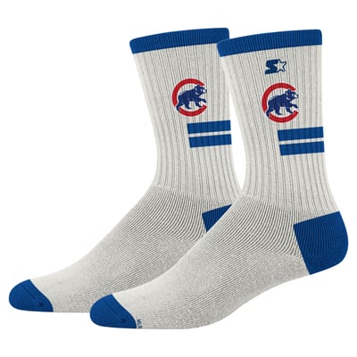  Chicago Cubs Starter Unisex Premiere Cushioned Crew Socks - Cream