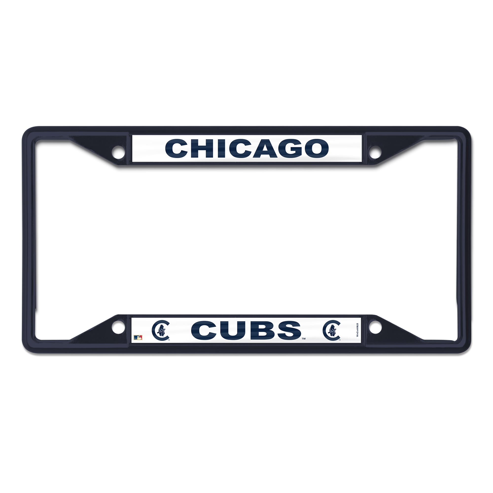 Cadre de plaque d'immatriculation en métal WinCraft Chicago Cubs