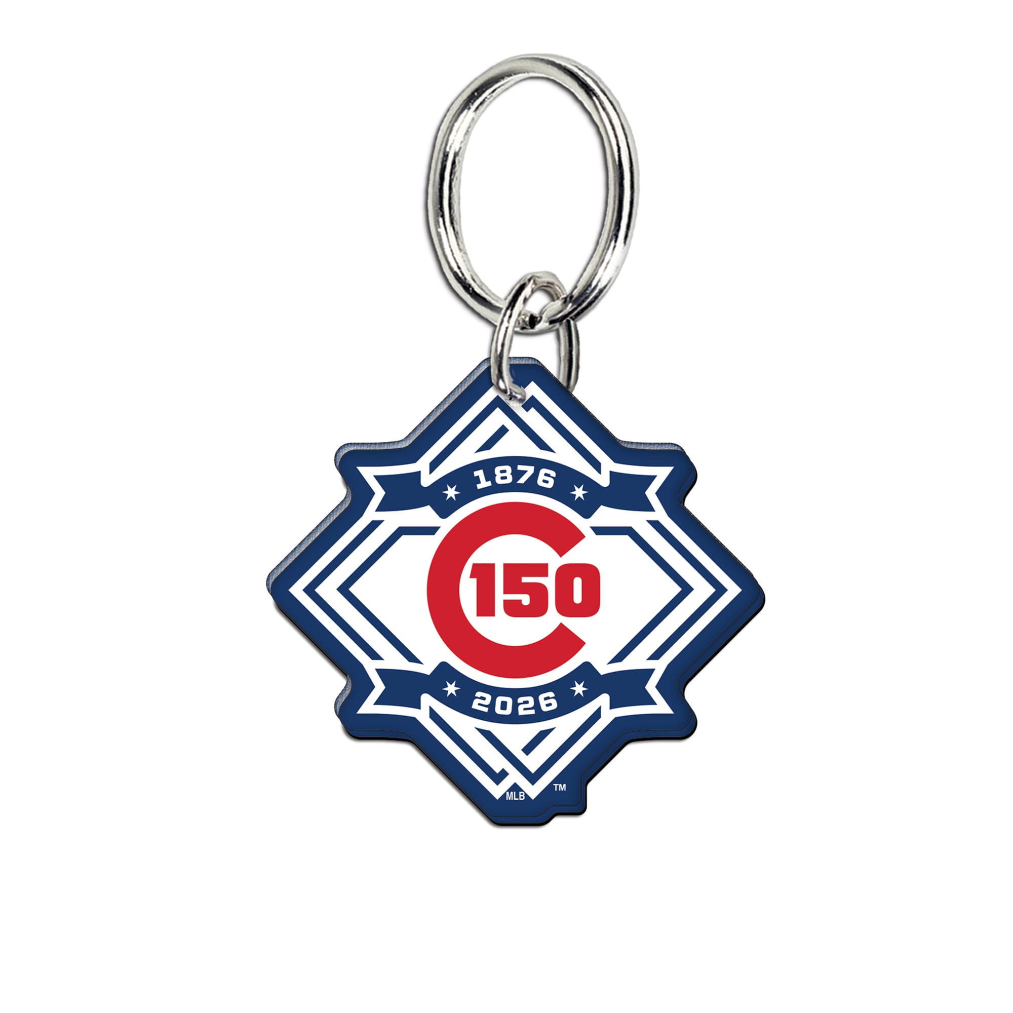 Porte-clés WinCraft Chicago Cubs Premium en acrylique