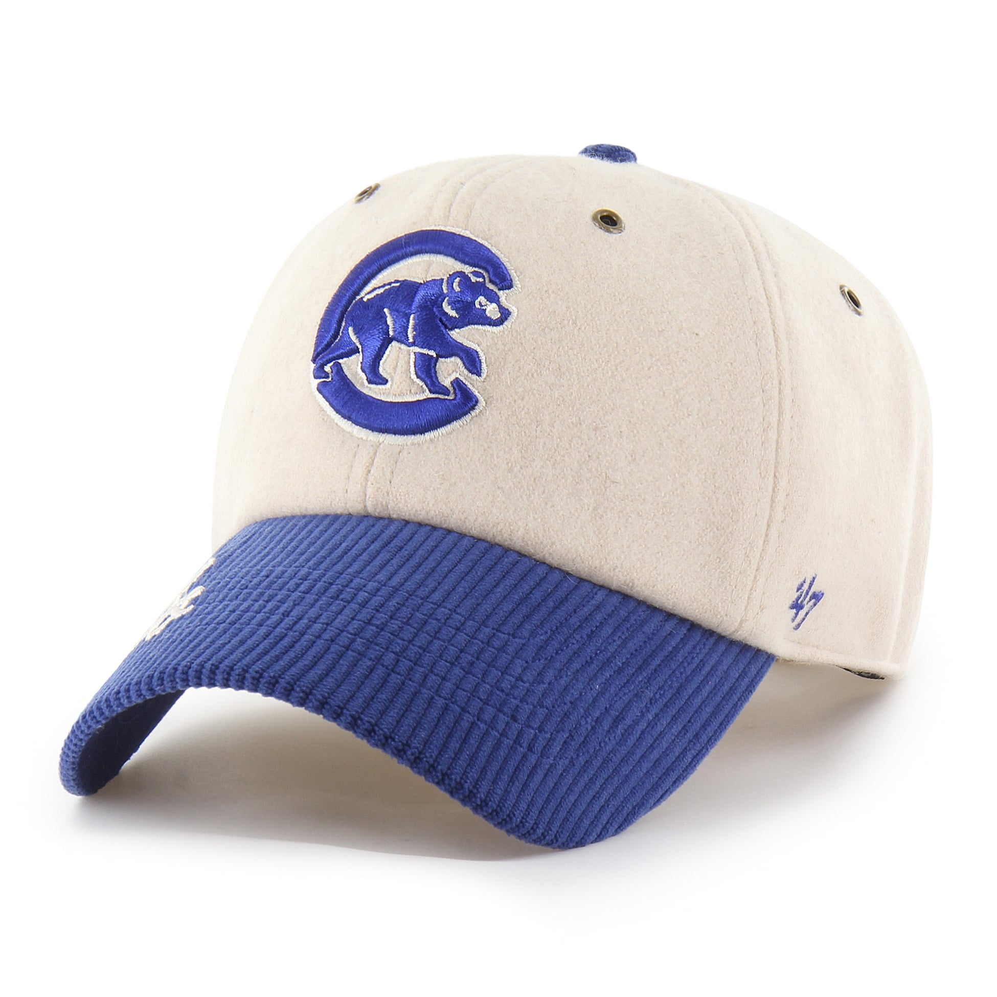 Casquette ajustable pour femme Chicago Cubs '47 Natural/Royal Rope Script Clean Up