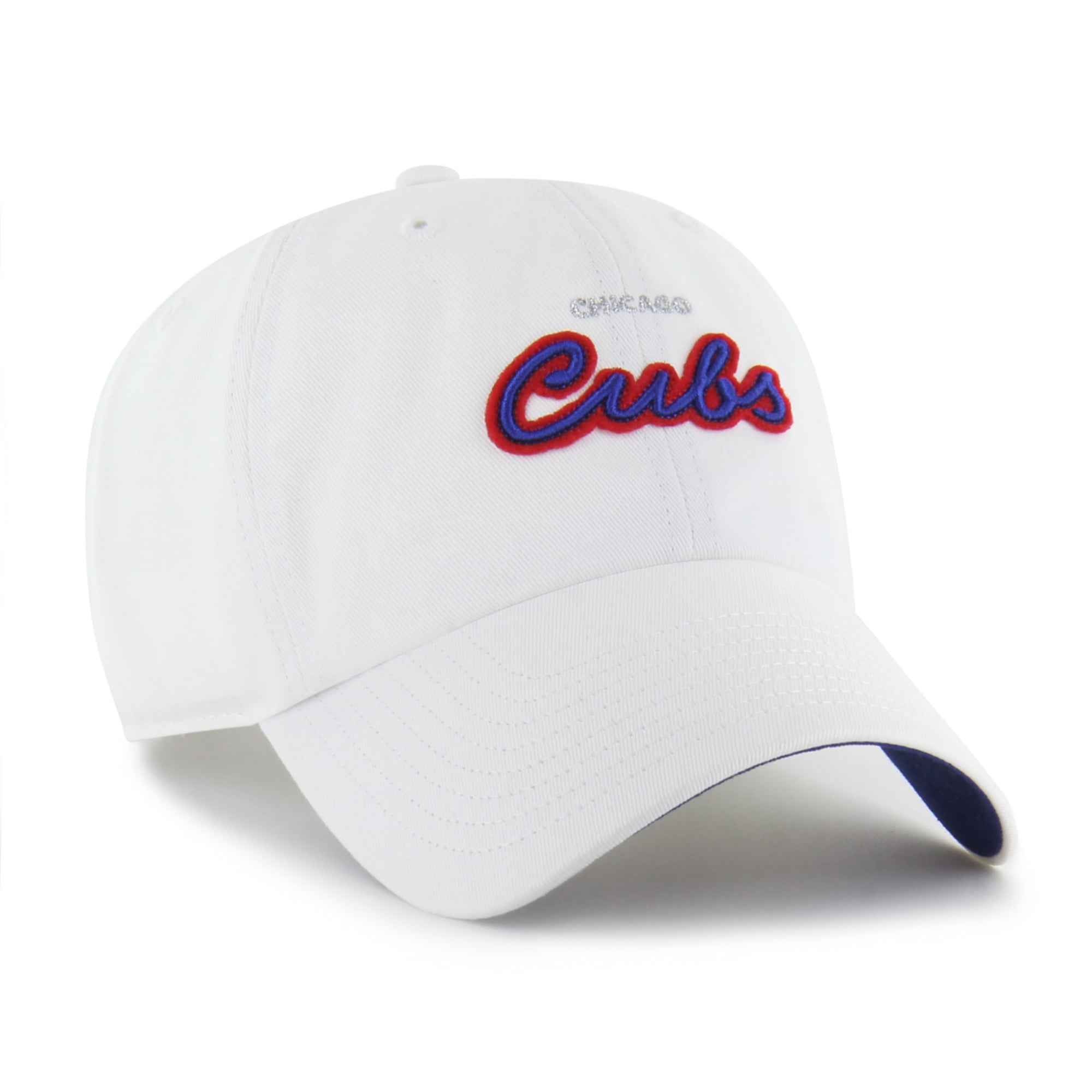 Casquette ajustable Chicago Cubs blanche '47 pour femme