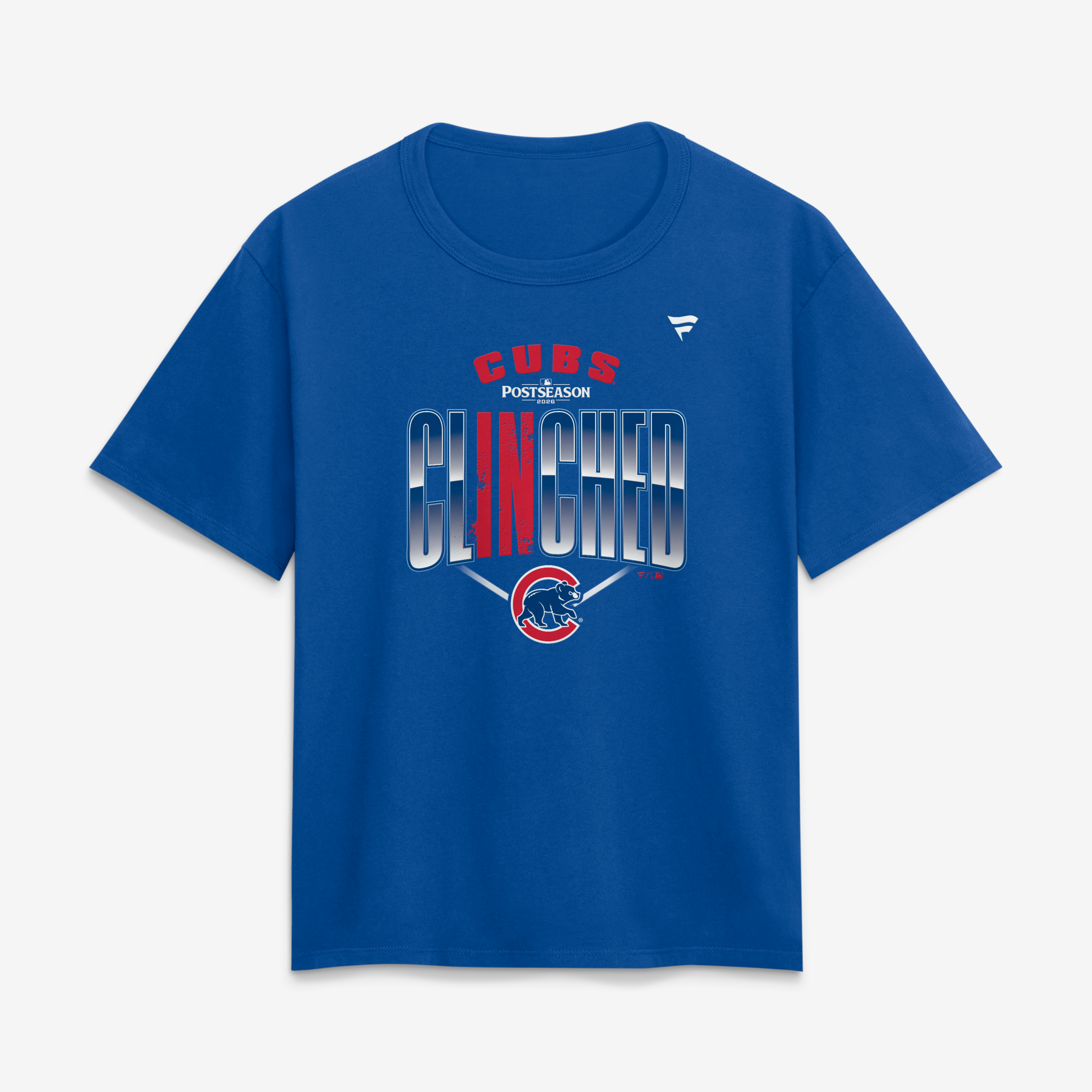 T-shirt Fanatics Royal Chicago Cubs 2026 MLB Postseason Locker Room pour femmes