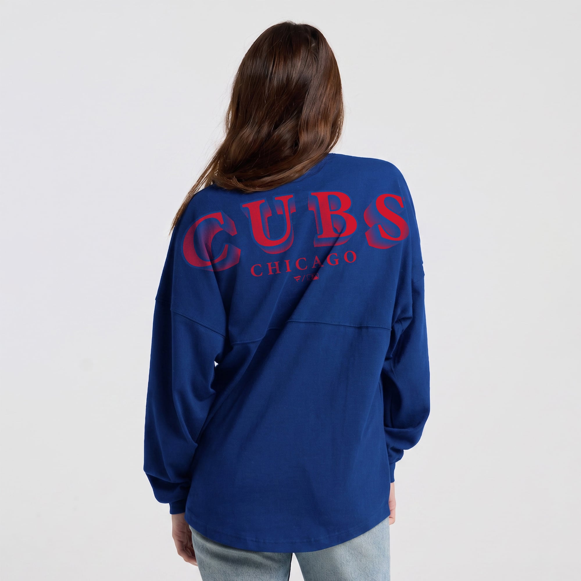T-shirt à manches longues épais Fanatics Royal Chicago Cubs Spirit Jersey pour femmes