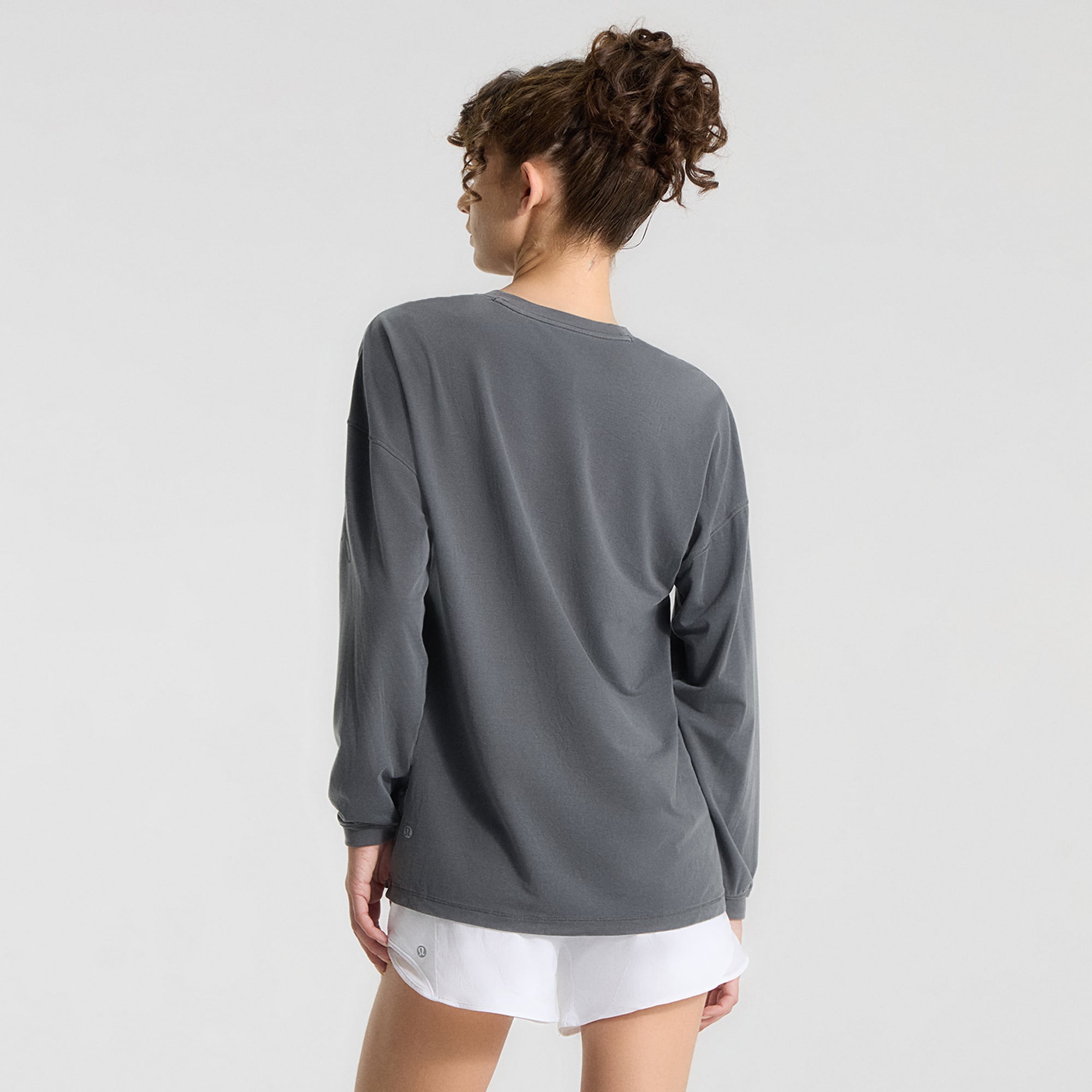 T-shirt à manches longues EasySet Relaxed-Fit gris Chicago Cubs de lululemon pour femme