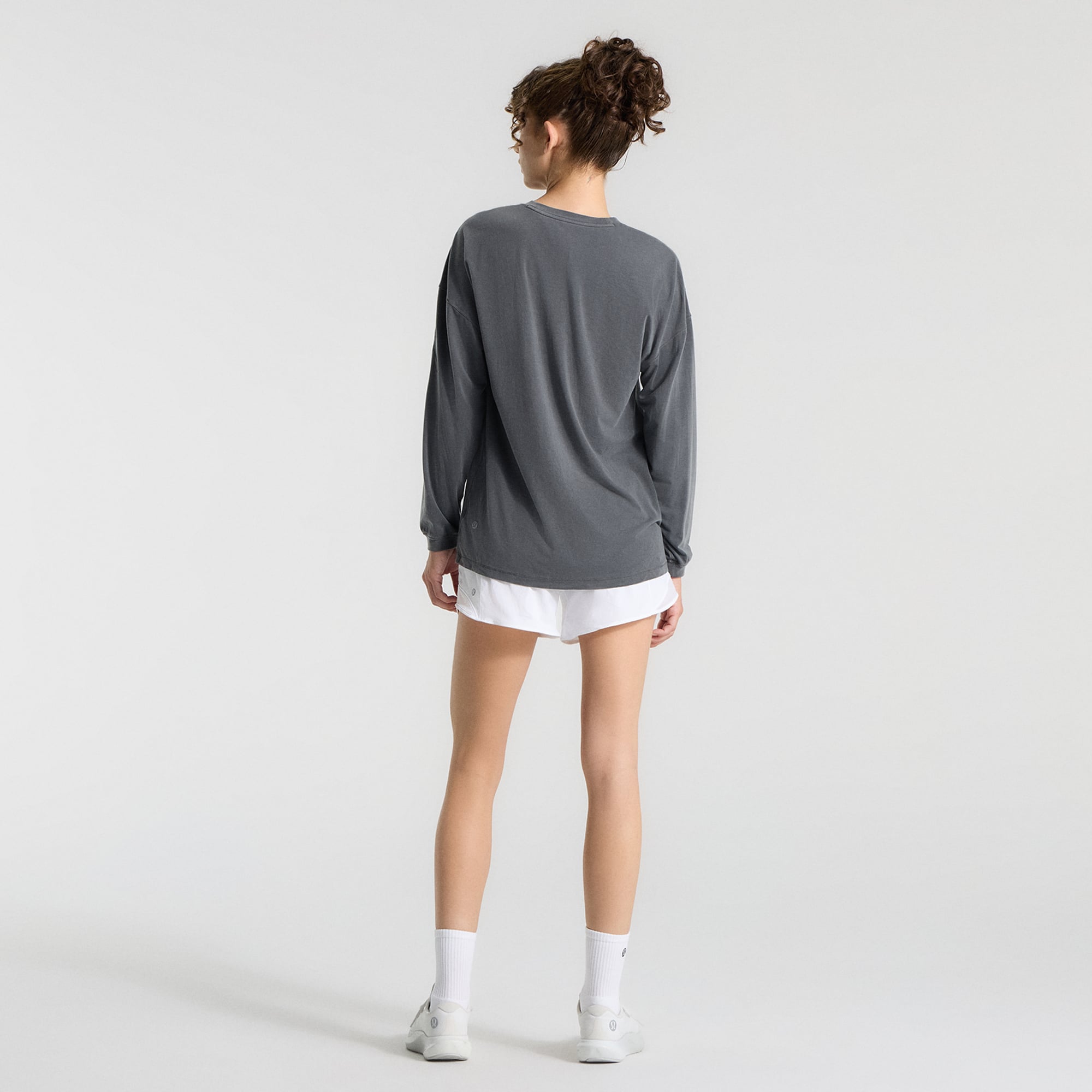 T-shirt à manches longues EasySet Relaxed-Fit gris Chicago Cubs de lululemon pour femme