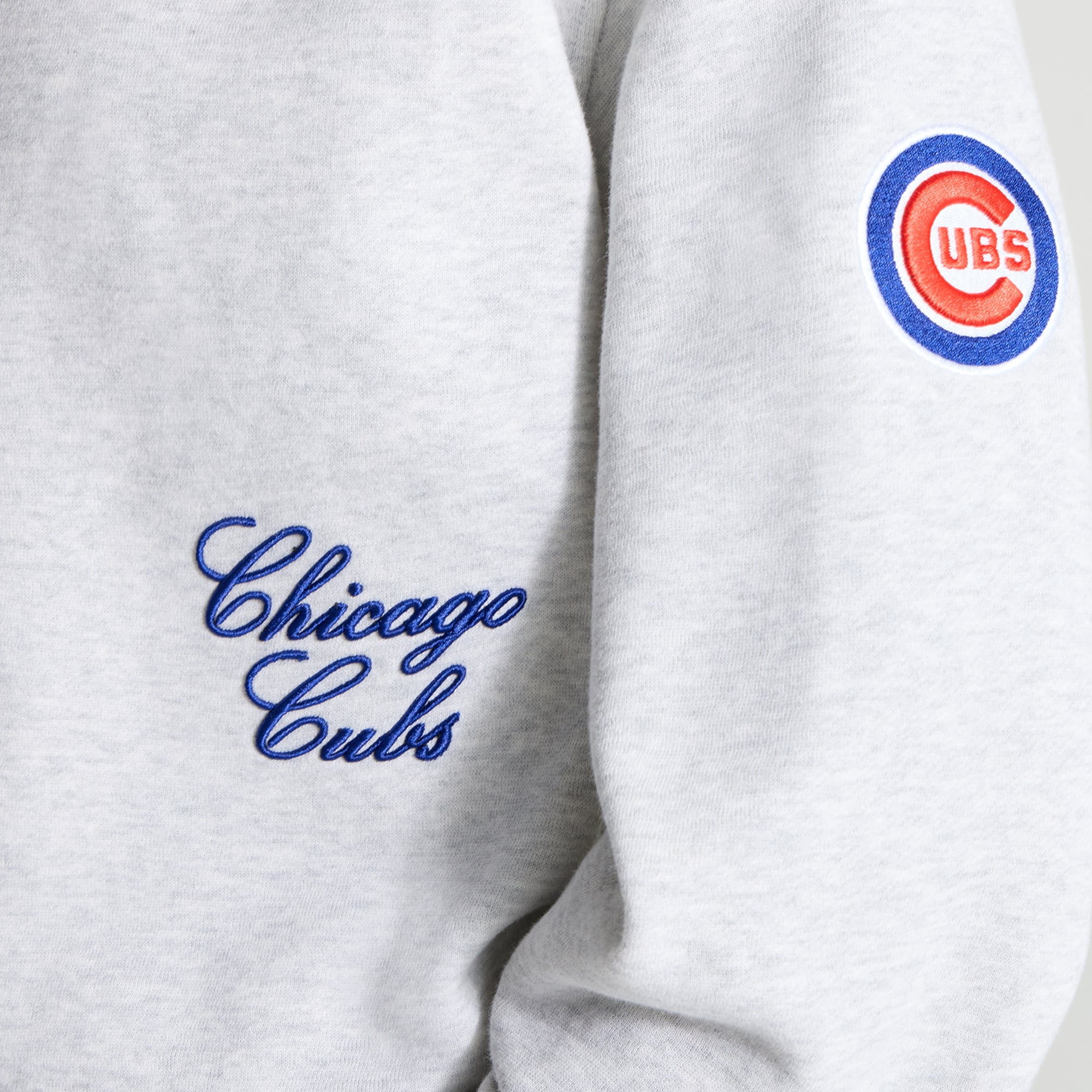 Pull oversize Steady State pour femme, gris chiné ultra clair, Chicago Cubs