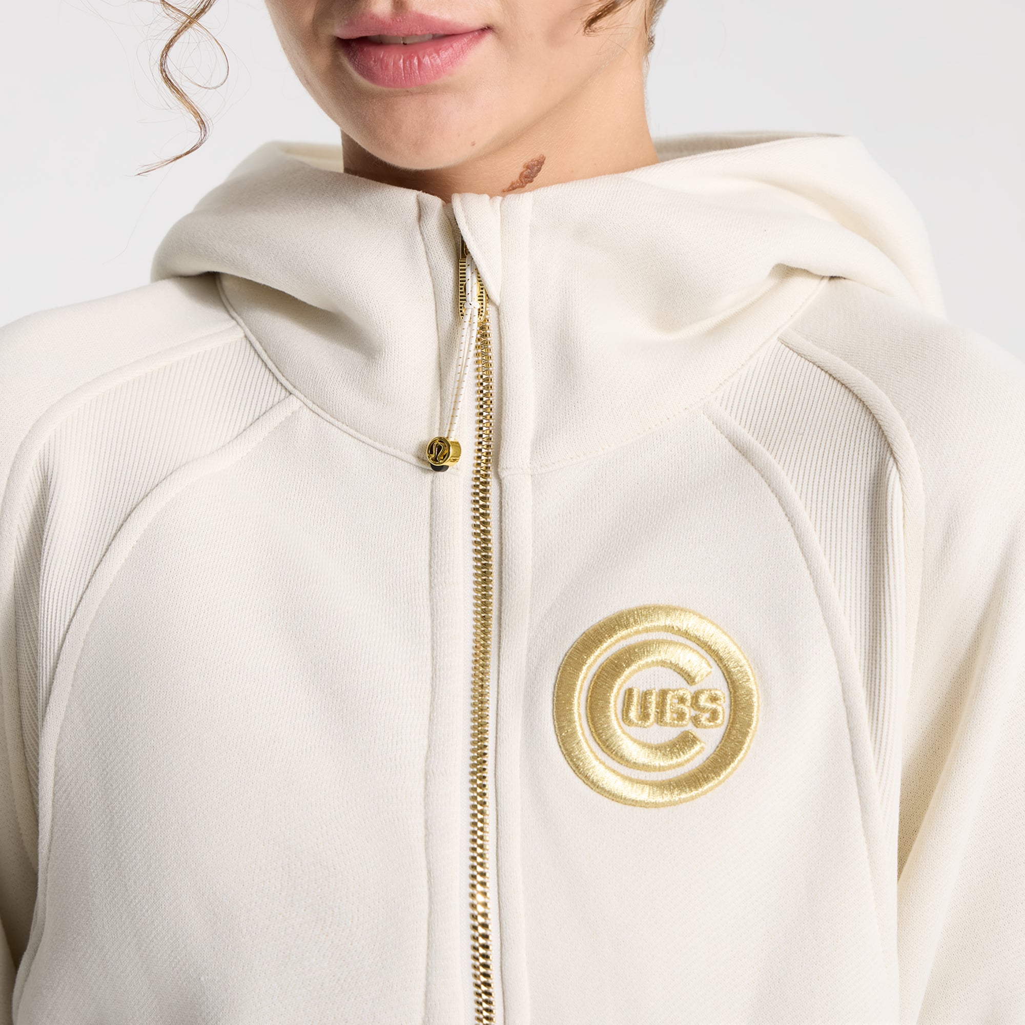 Sweat à capuche zippé oversize bleu symphonie Chicago Cubs de lululemon pour femme