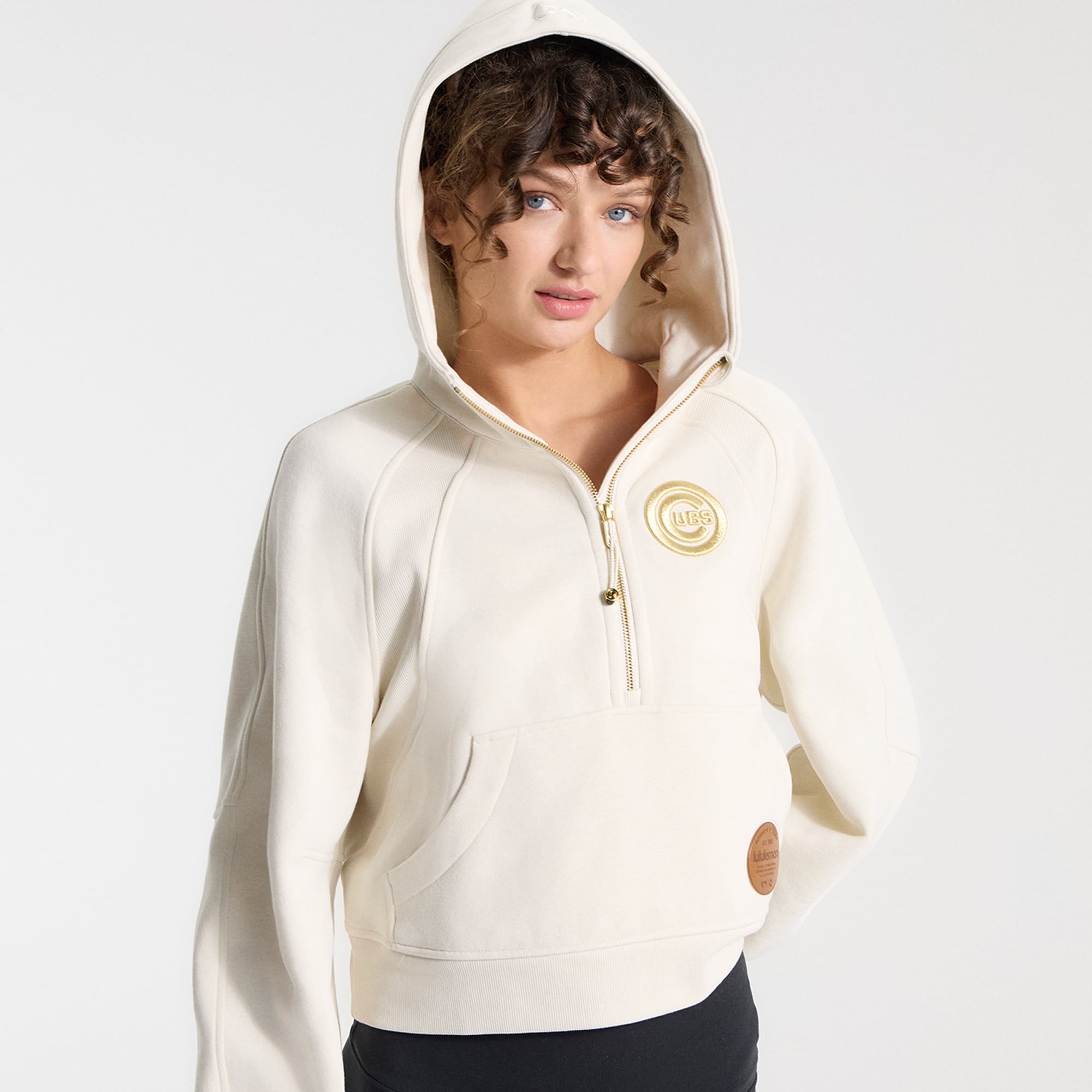 Sweat à capuche zippé oversize bleu symphonie Chicago Cubs de lululemon pour femme