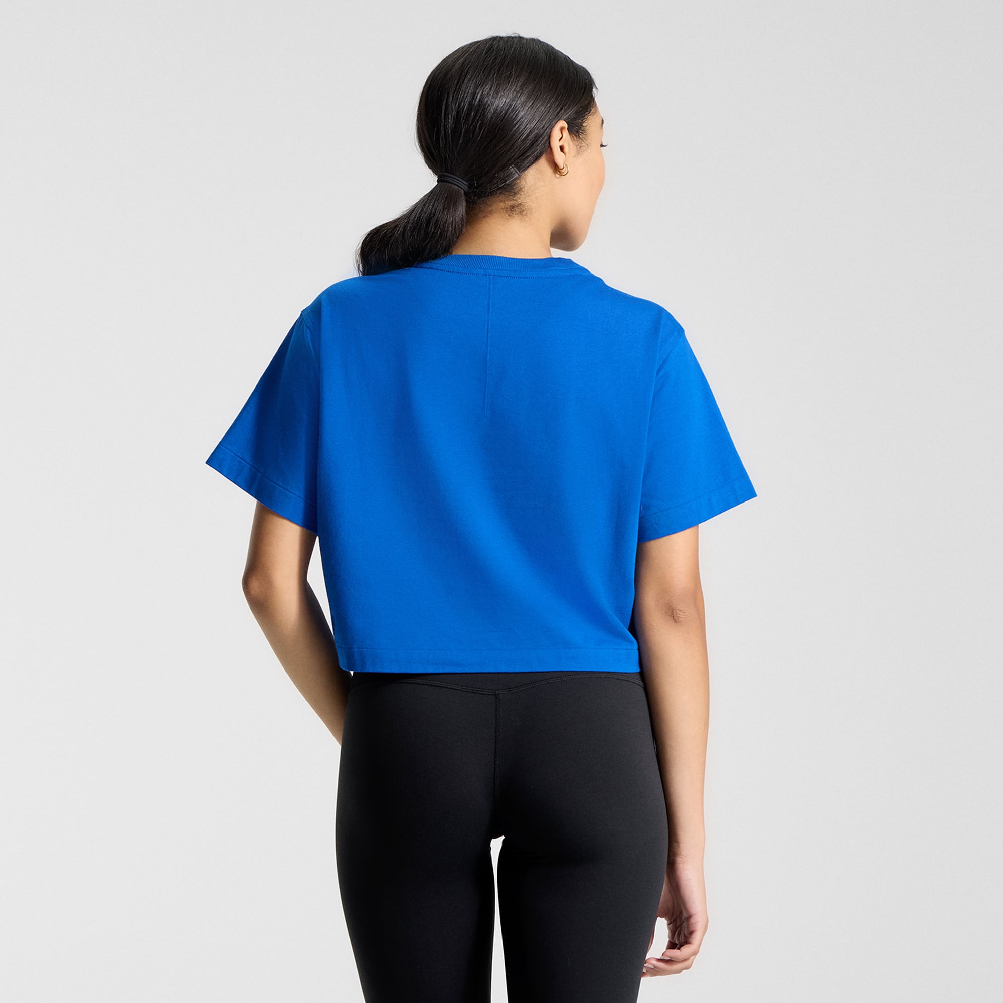 Women's lululemon Symphony Blue Chicago Cubs All Yours Organic Cotton Cropped T-Shirt