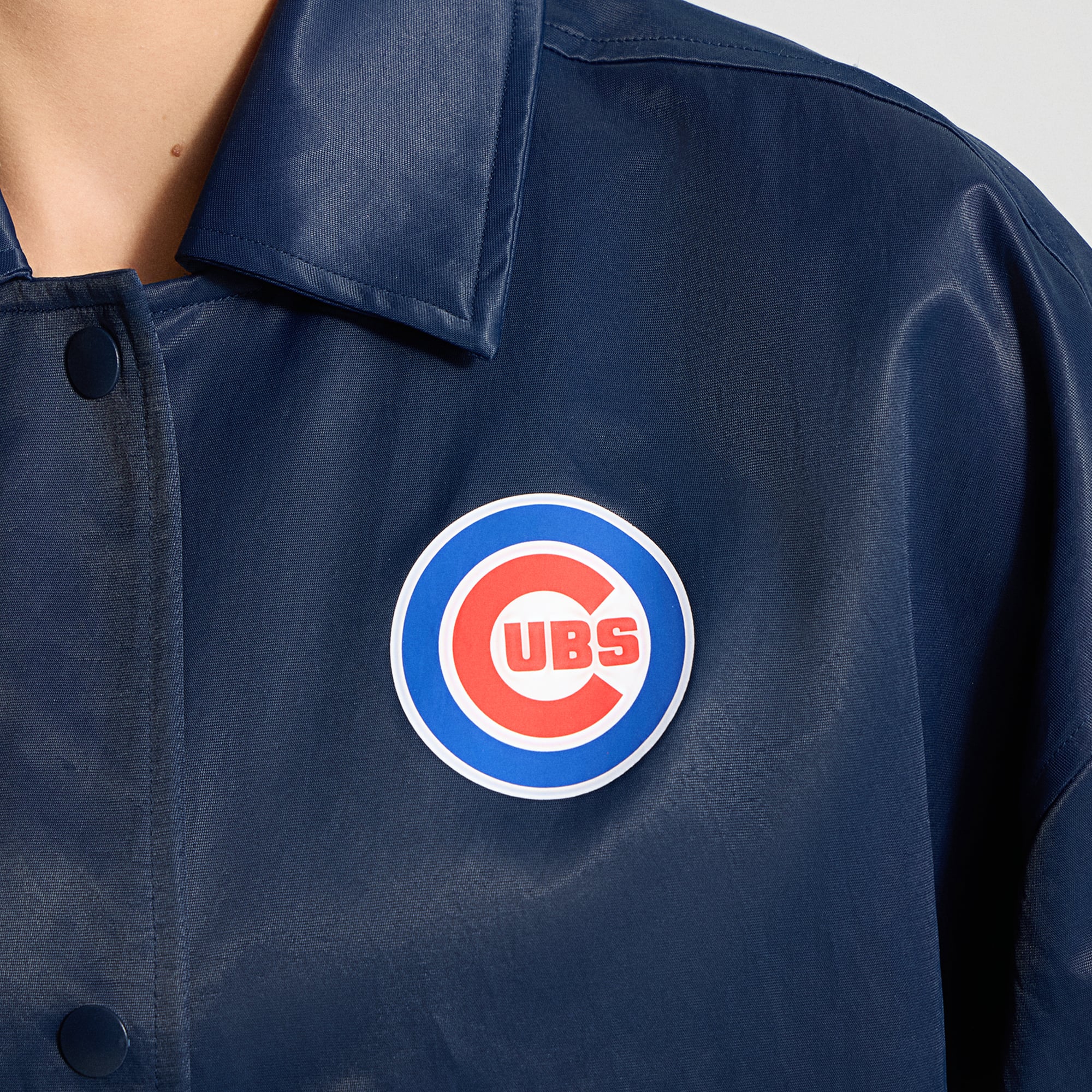 Veste d'entraîneur des Cubs de Chicago, bleu marine, lululemon, pour femme