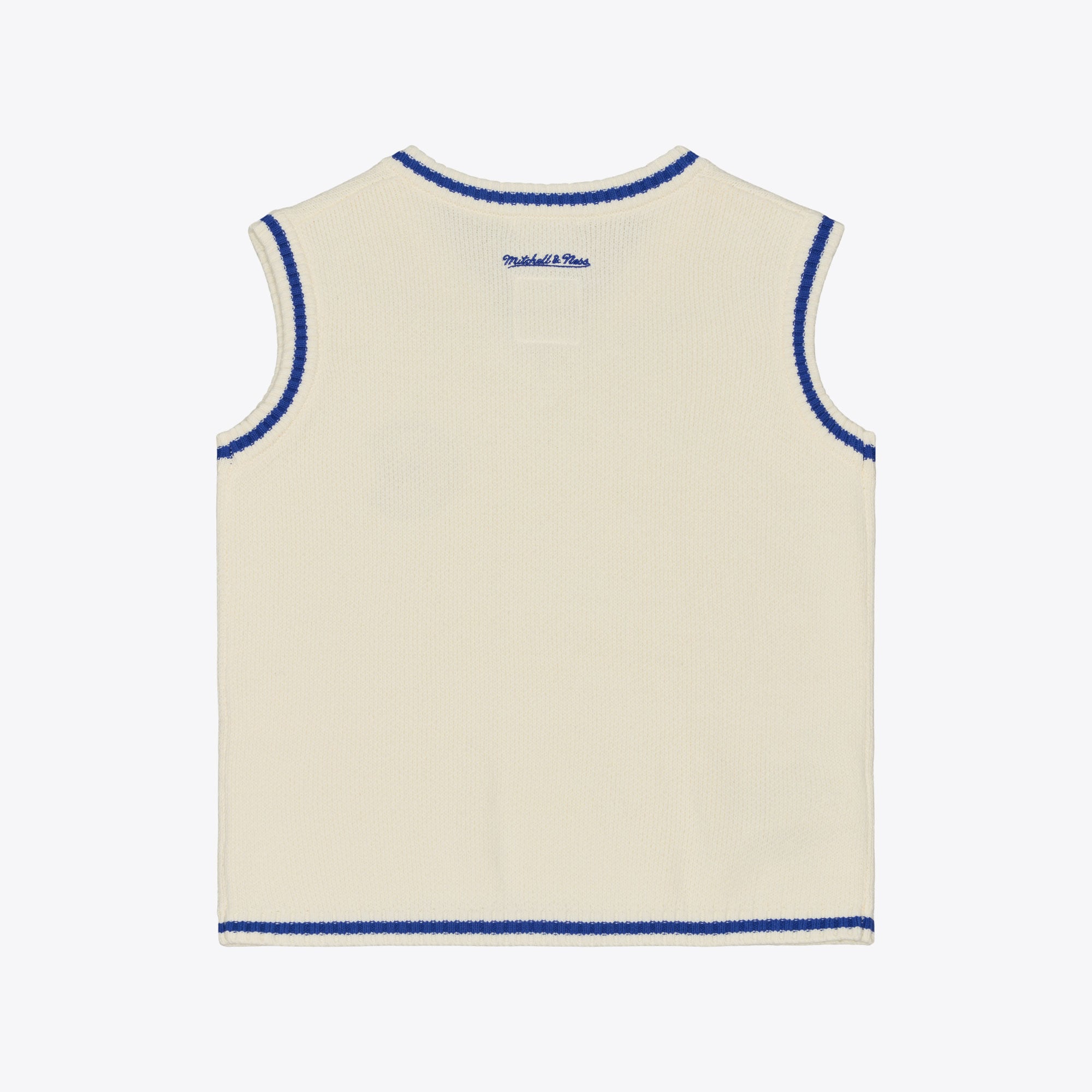 Women's Mitchell & Ness Cream Chicago Cubs Cooperstown Collection Retro Roots Sweater Vest