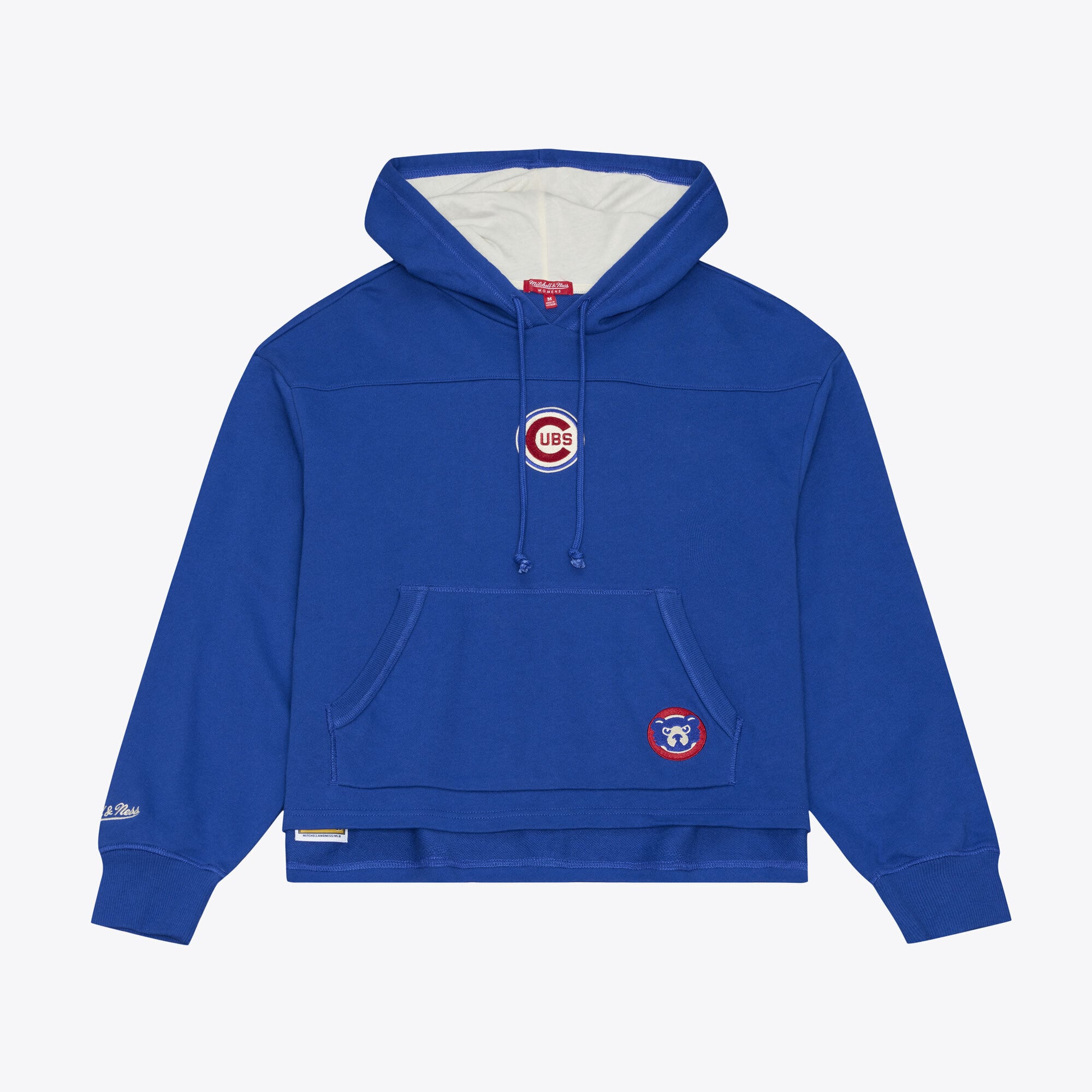 Women's Mitchell & Ness Royal Chicago Cubs Cooperstown Collection Retro Roots Pullover Hoodie