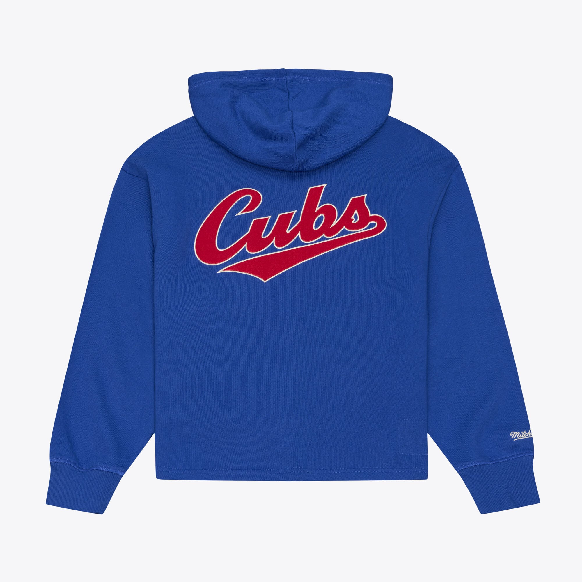 Women's Mitchell & Ness Royal Chicago Cubs Cooperstown Collection Retro Roots Pullover Hoodie