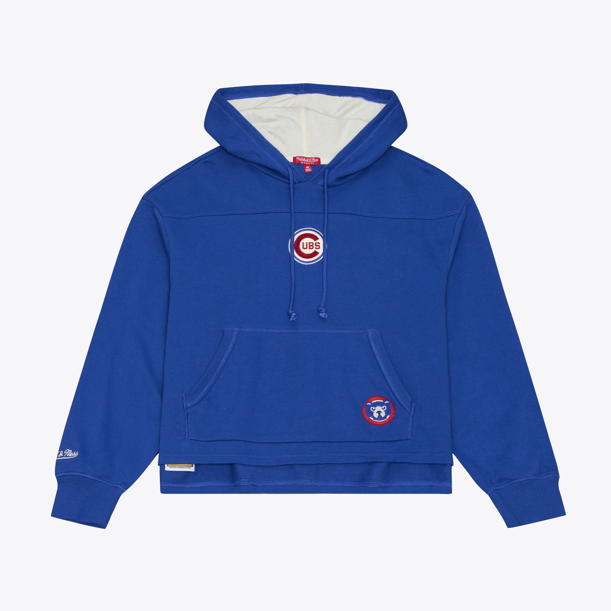 Women's Mitchell & Ness Royal Chicago Cubs Cooperstown Collection Retro Roots Pullover Hoodie