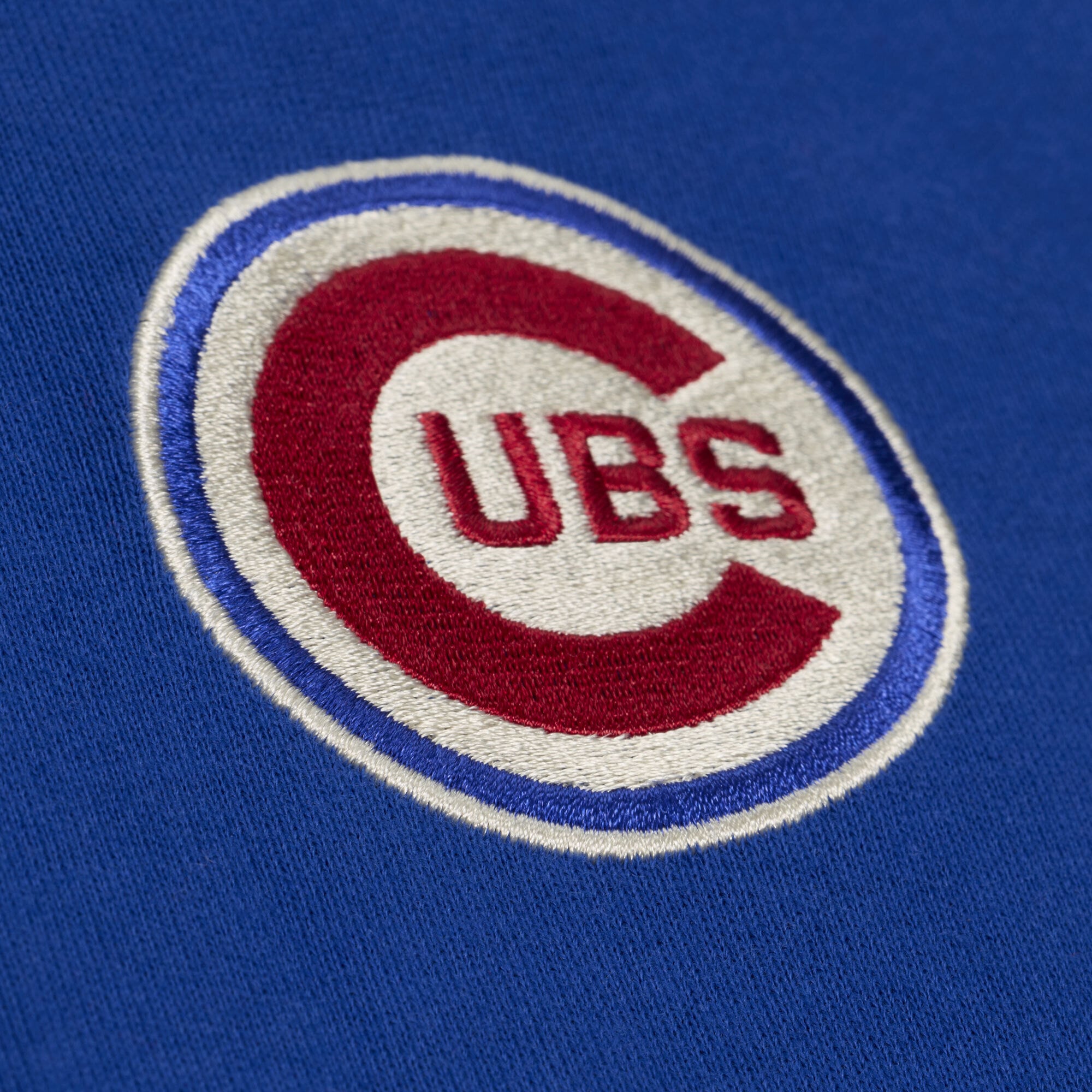 Women's Mitchell & Ness Royal Chicago Cubs Cooperstown Collection Retro Roots Pullover Hoodie
