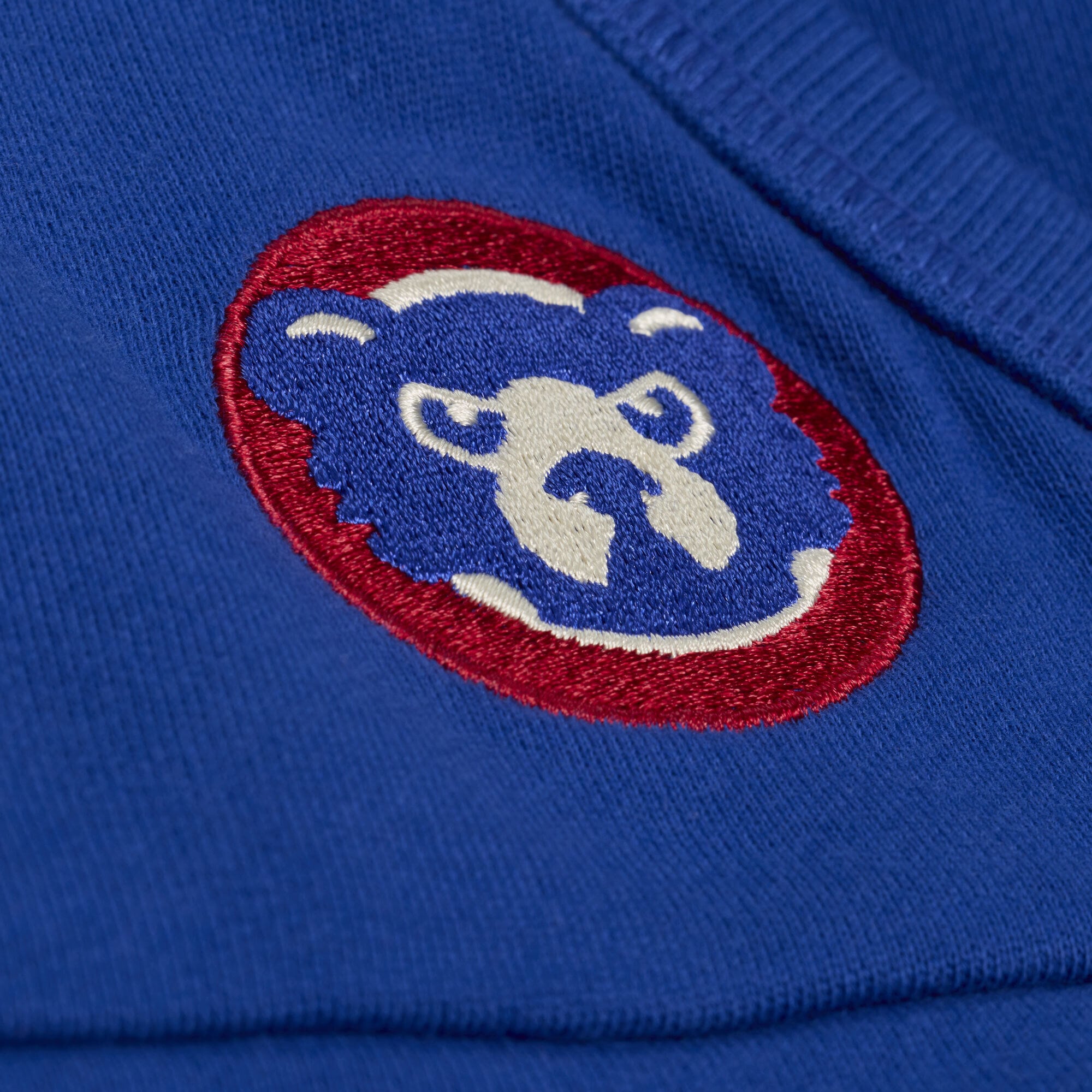 Women's Mitchell & Ness Royal Chicago Cubs Cooperstown Collection Retro Roots Pullover Hoodie