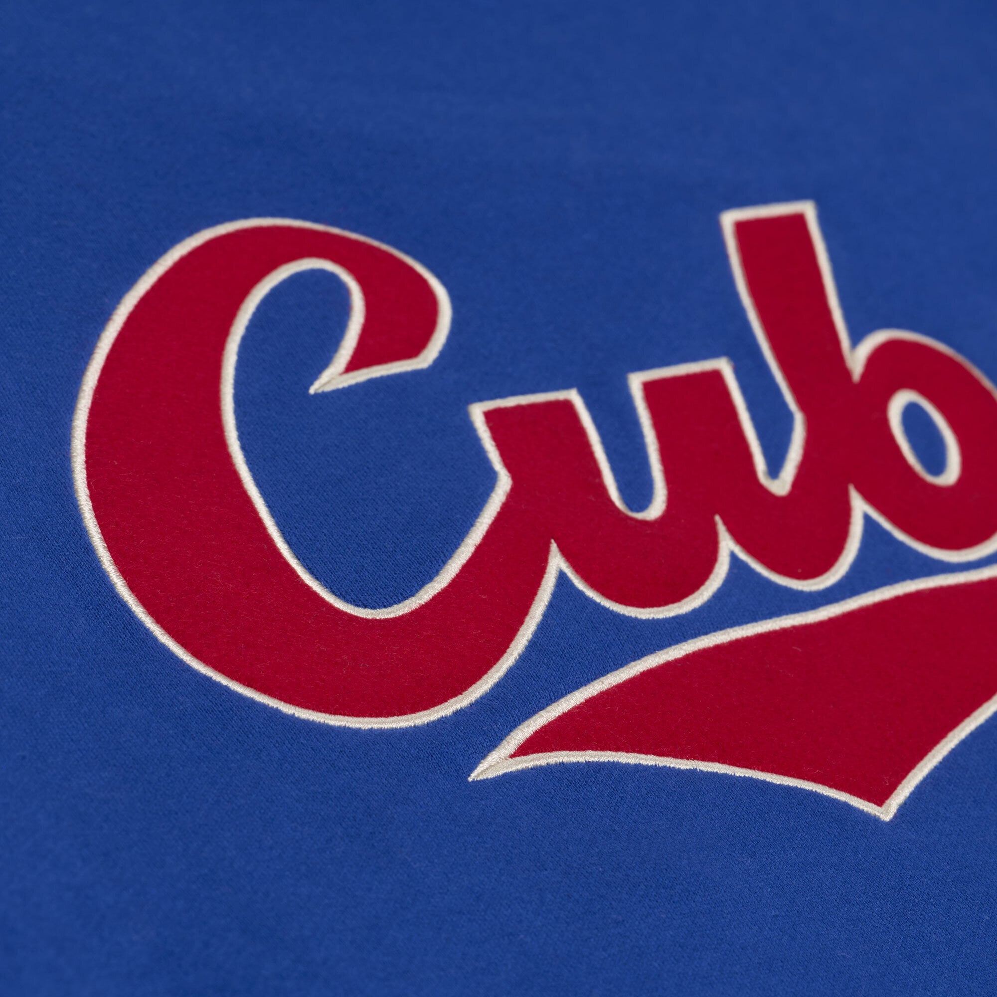 Women's Mitchell & Ness Royal Chicago Cubs Cooperstown Collection Retro Roots Pullover Hoodie