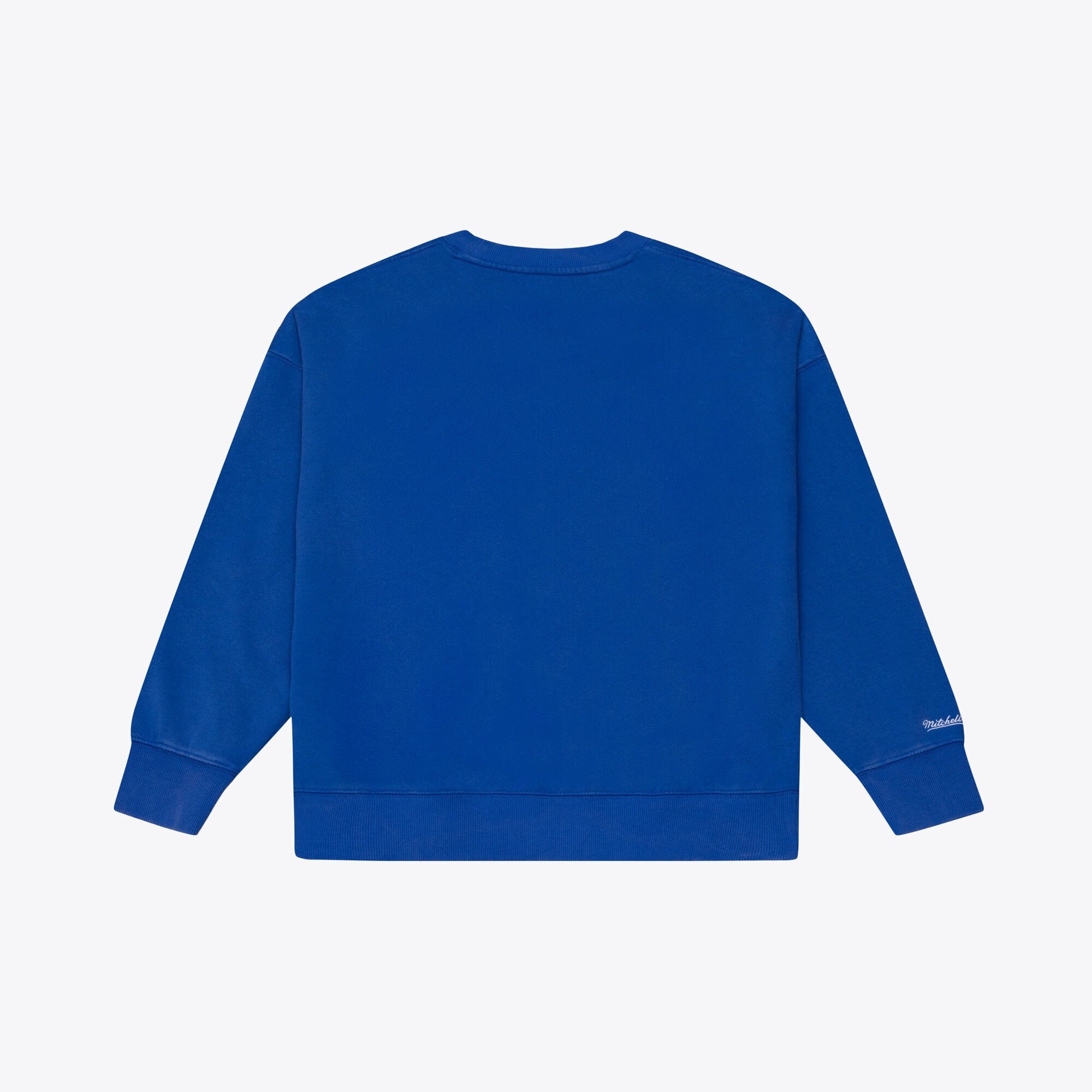 Sweat-shirt en polaire à micro-logo Mitchell & Ness Royal Chicago Cubs Core Essentials pour femme