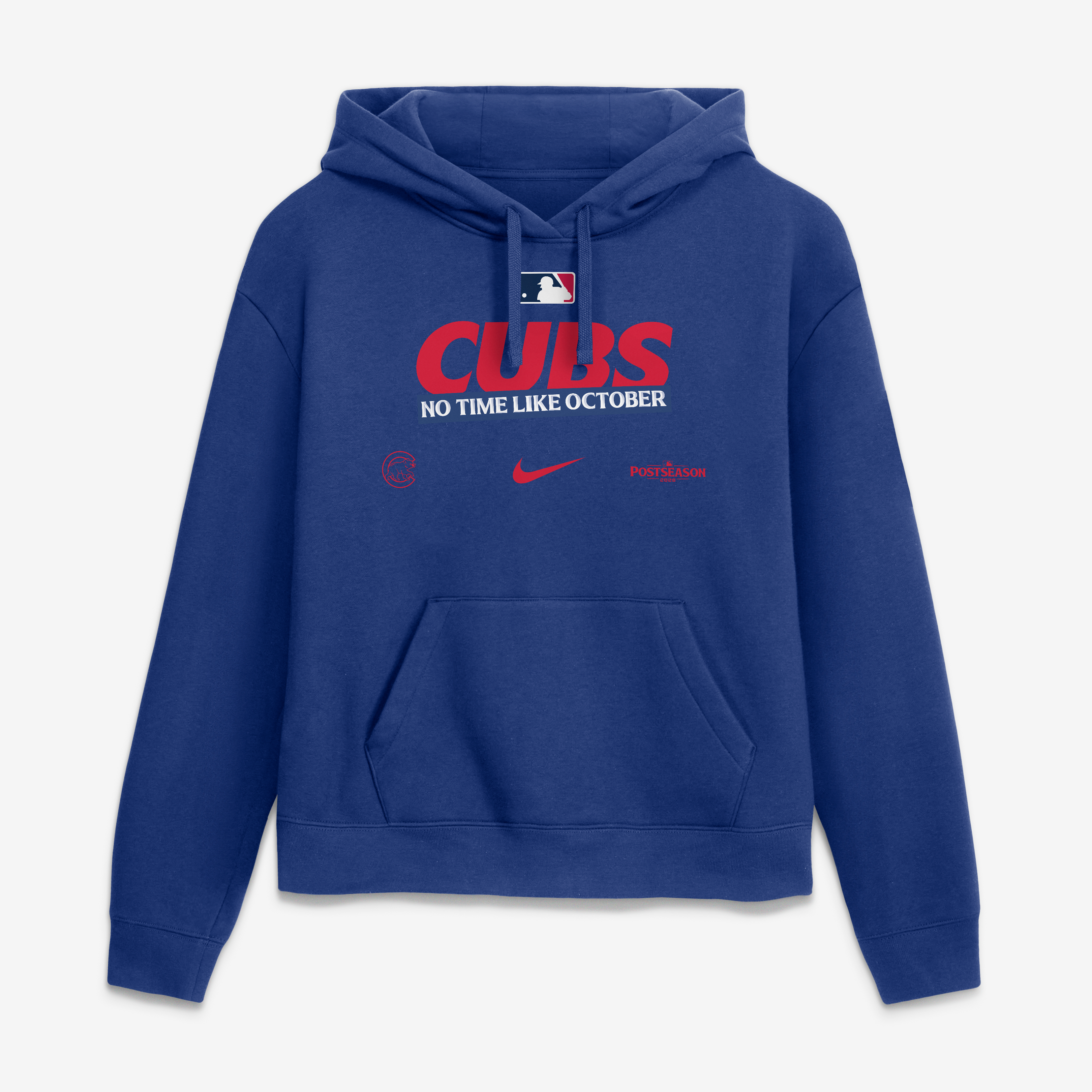 Sweat à capuche Nike Royal Chicago Cubs 2026 MLB Postseason Authentic Collection pour femmes