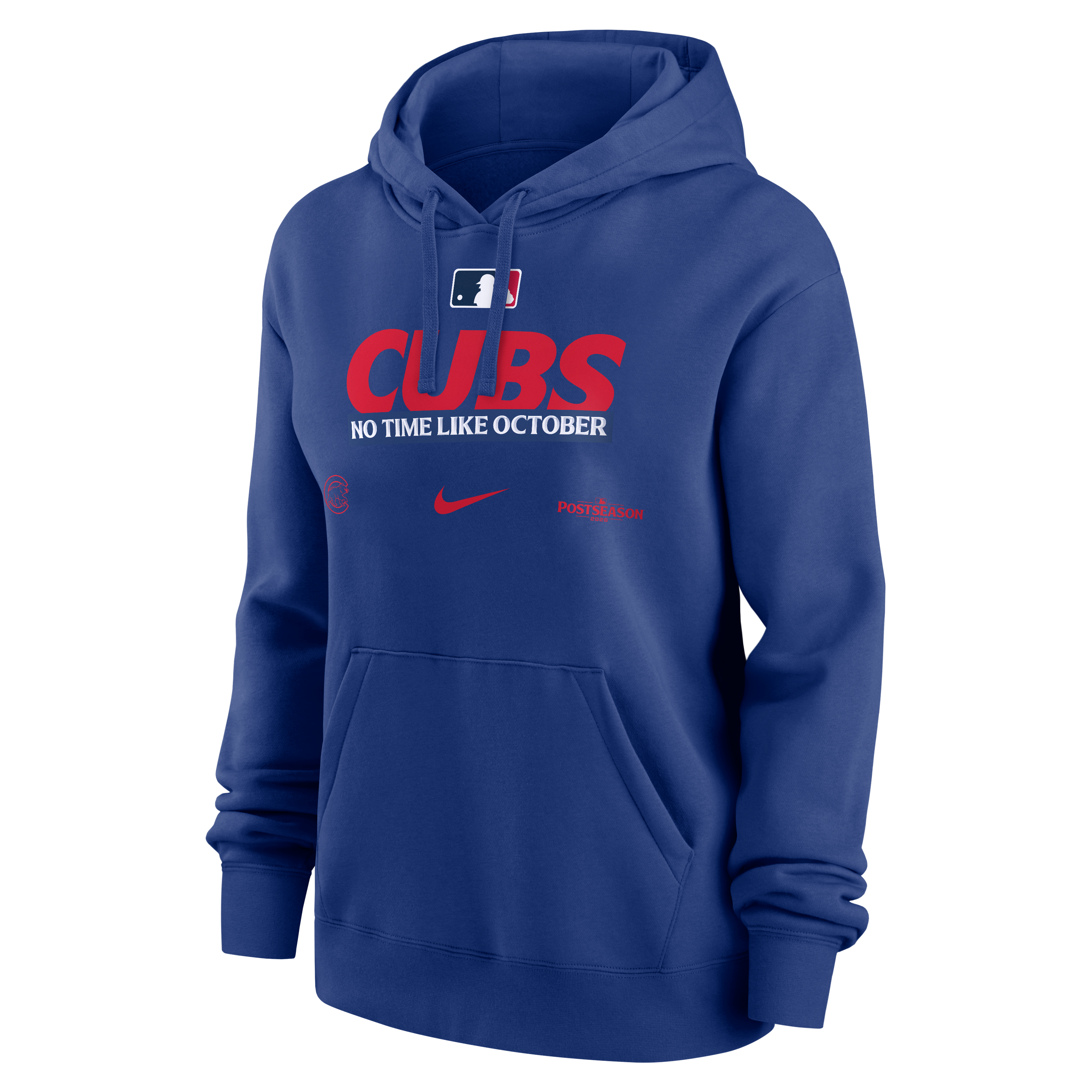 Sweat à capuche Nike Royal Chicago Cubs 2026 MLB Postseason Authentic Collection pour femmes
