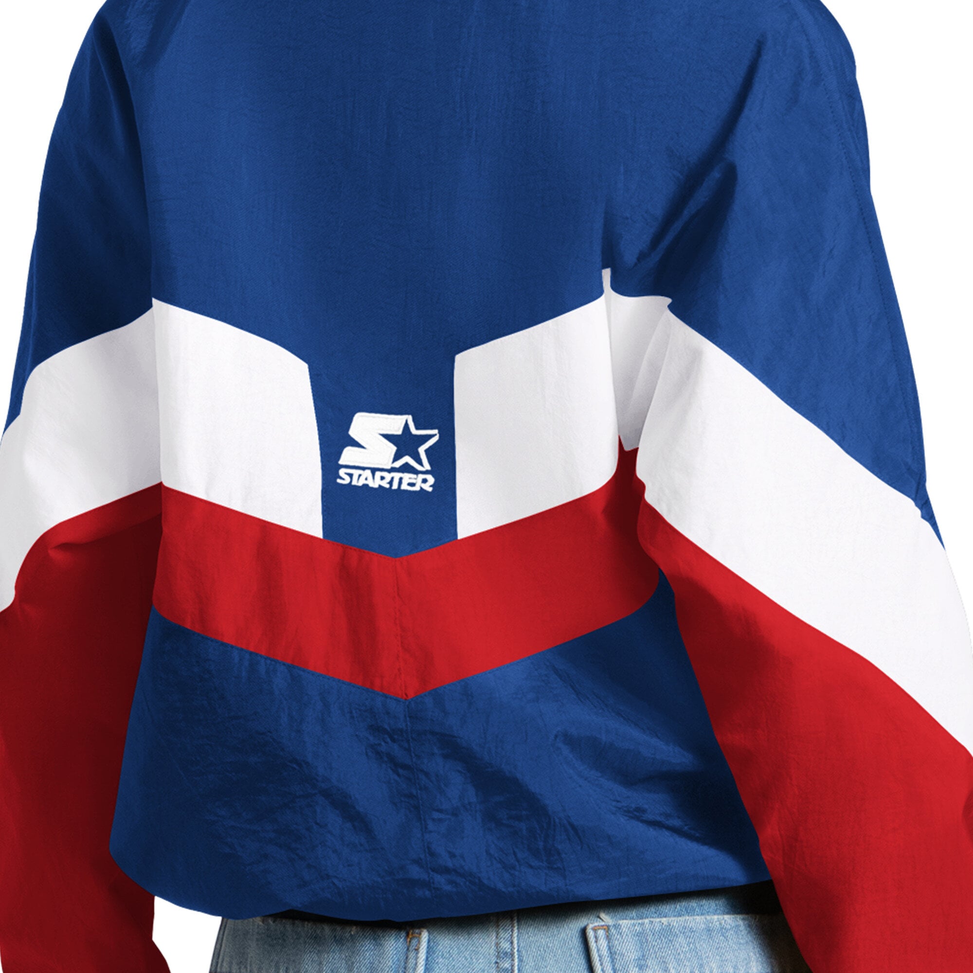 Pull à col zippé Starter Royal Chicago Cubs Yardline pour femme