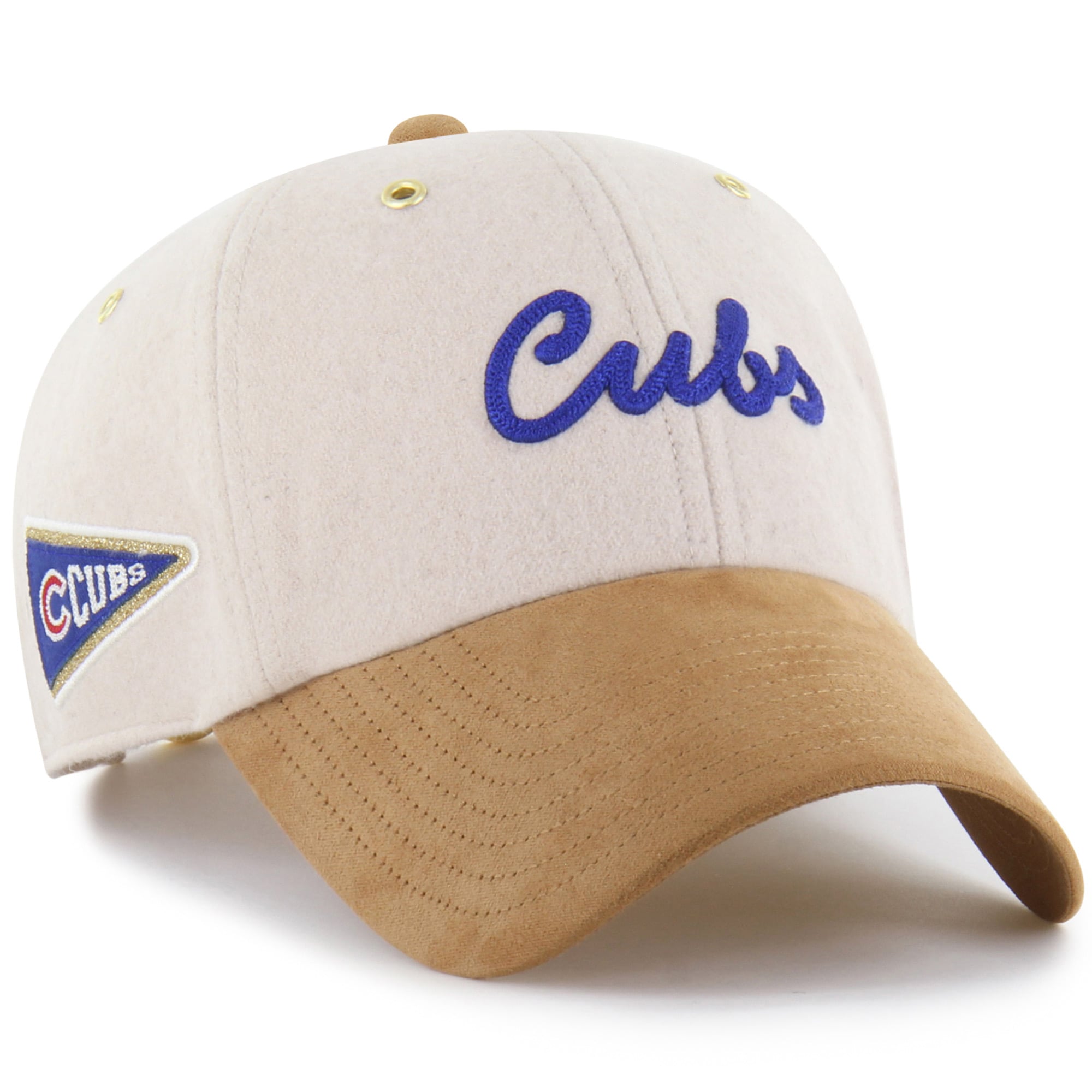 Women's Stoney Clover Lane x '47 Natural Chicago Cubs Script Charm Clean Up Adjustable Hat