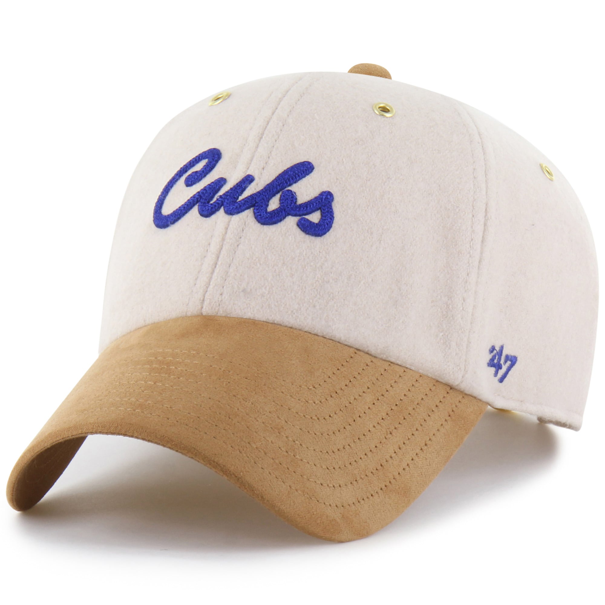 Women's Stoney Clover Lane x '47 Natural Chicago Cubs Script Charm Clean Up Adjustable Hat