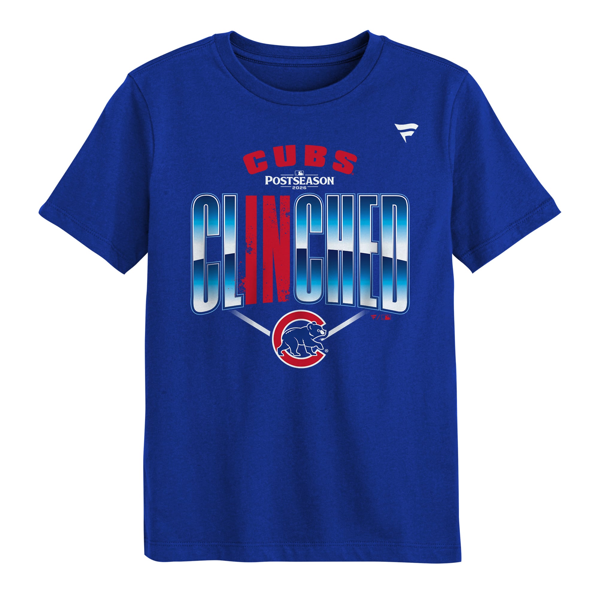 T-shirt Youth Fanatics Royal Chicago Cubs 2026 MLB Postseason Locker Room