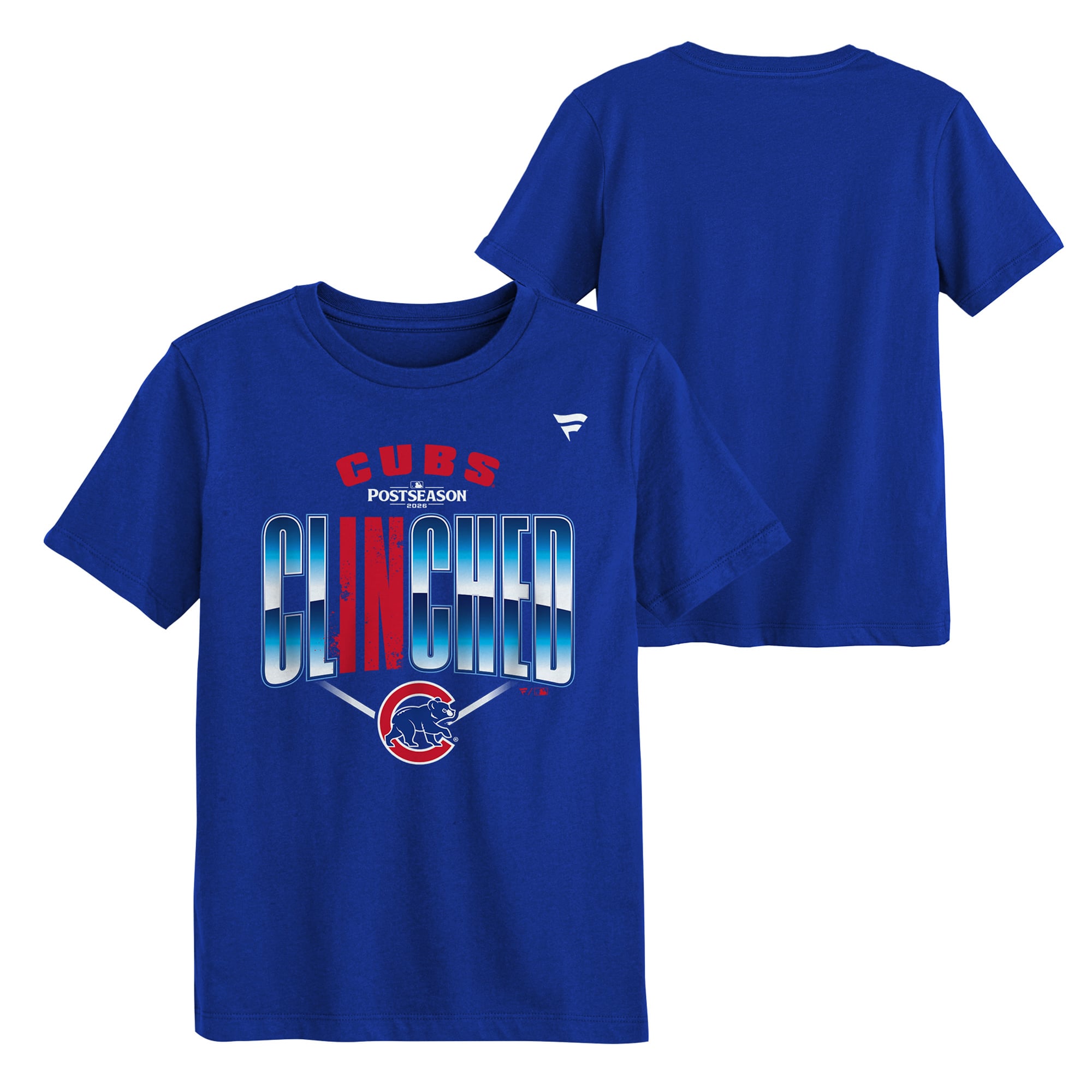 T-shirt Youth Fanatics Royal Chicago Cubs 2026 MLB Postseason Locker Room
