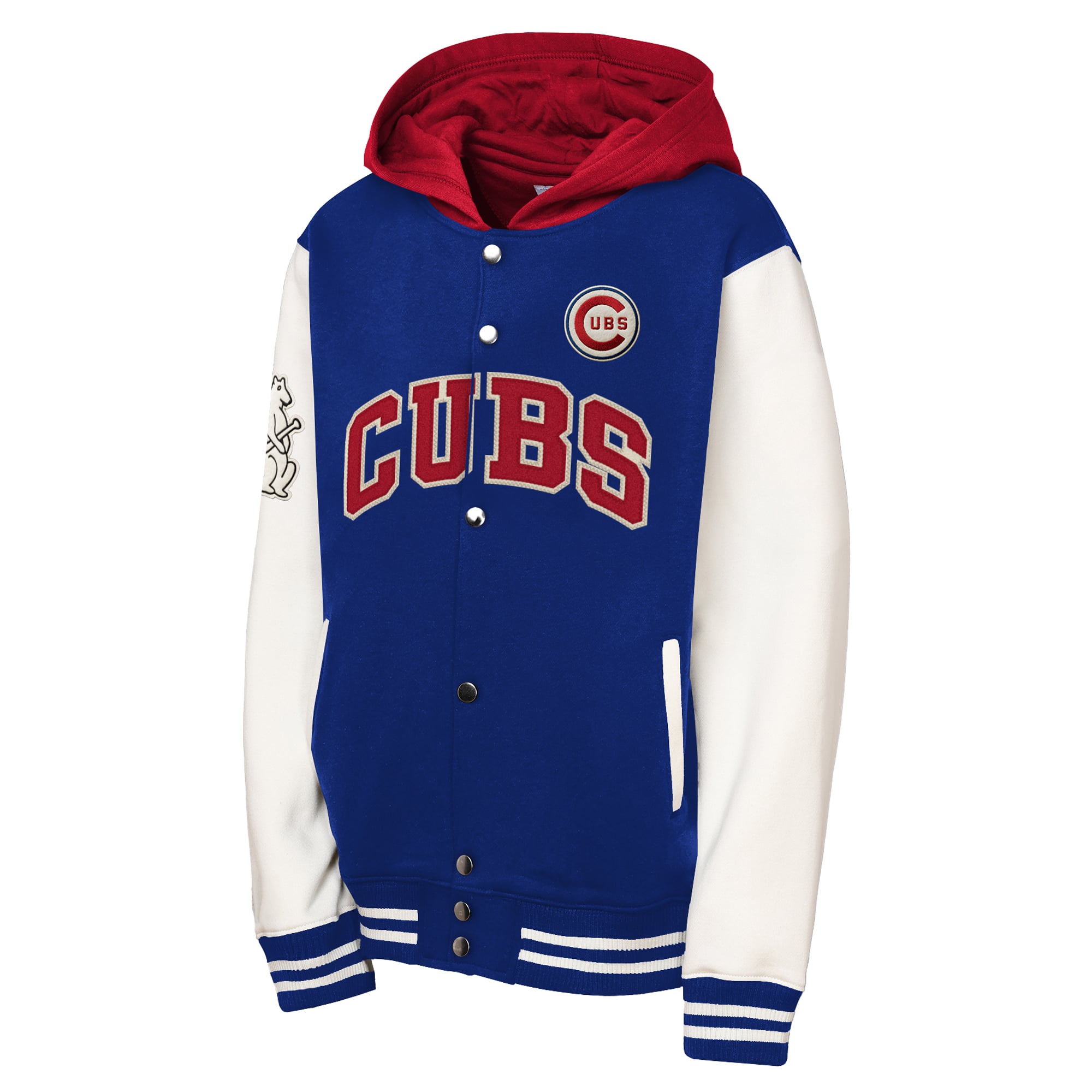Veste polaire à boutons-pression Mitchell & Ness Royal Chicago Cubs pour enfant