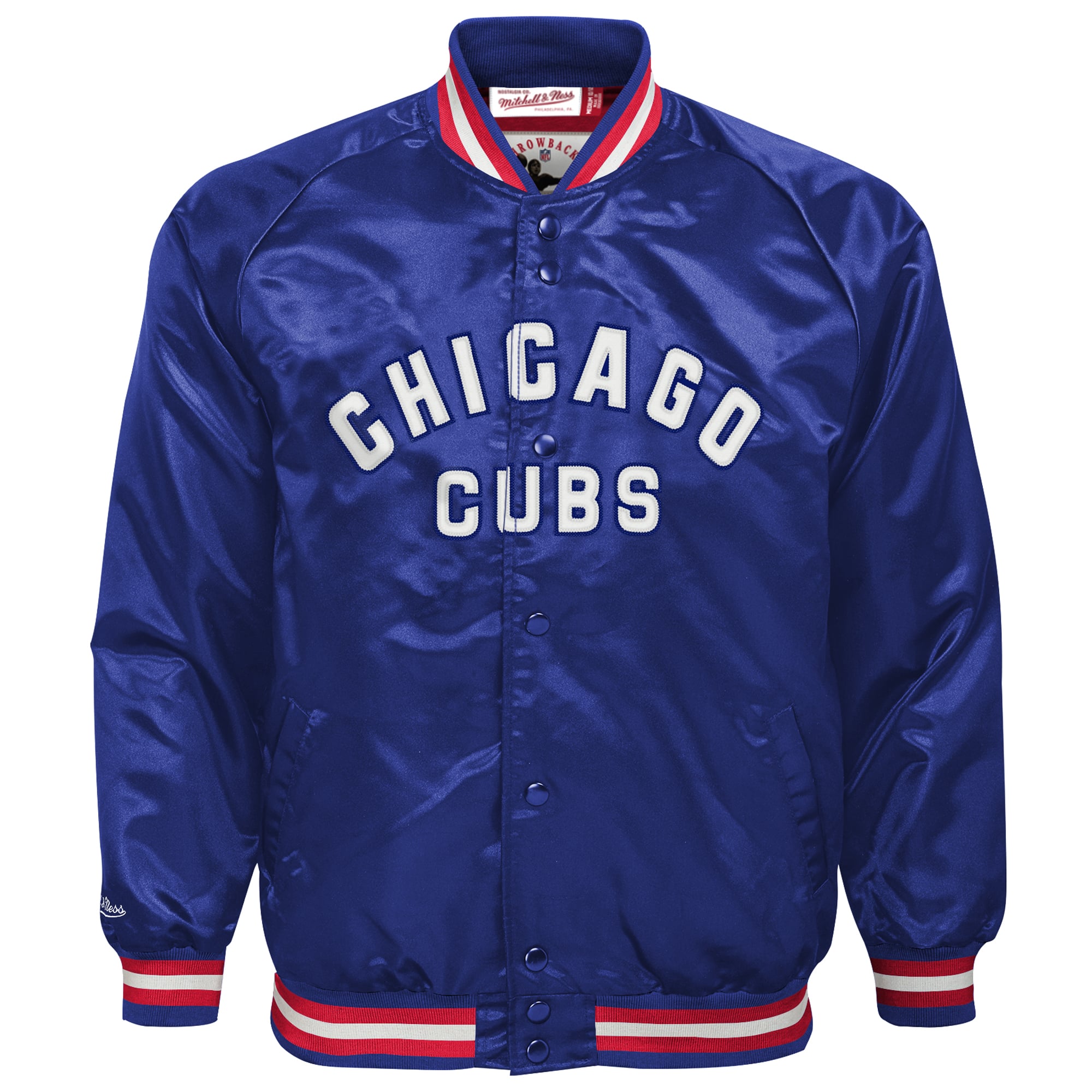Youth Mitchell & Ness Royal Chicago Cubs Lightweight Satin Jacket