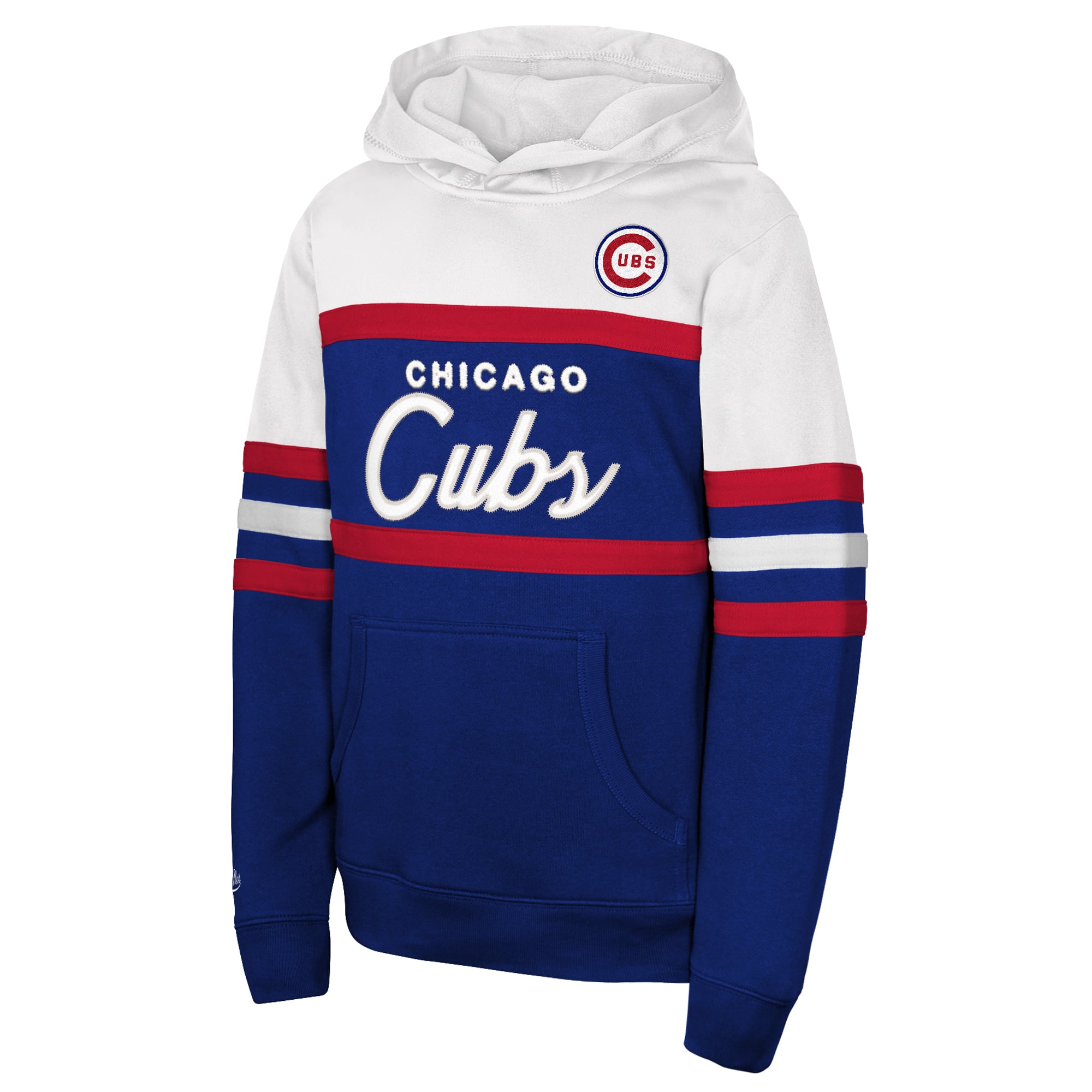 Youth Mitchell & Ness Royal Chicago Cubs Throwback Head Coach Hoodie