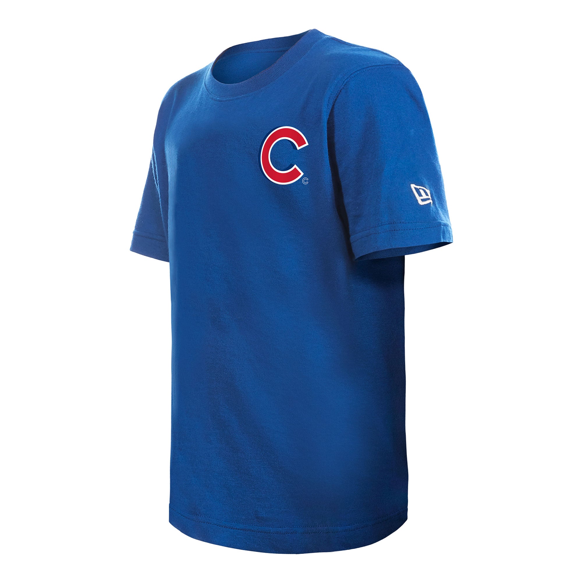 T-shirt New Era Royal Chicago Cubs pour jeunes avec logo dessin animé