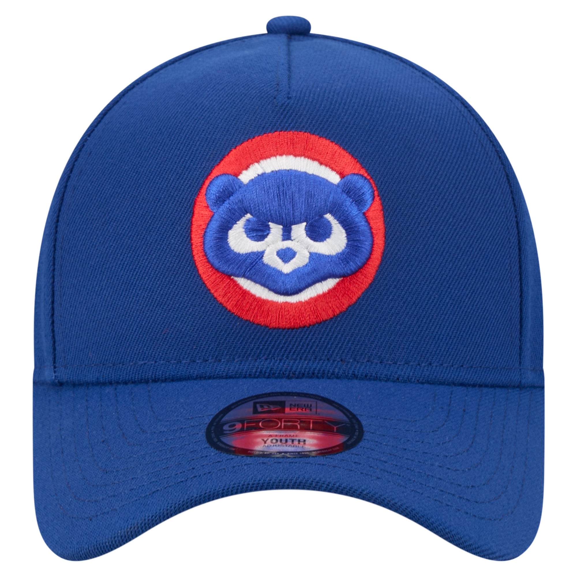 Youth New Era Royal Chicago Cubs Cooperstown Logo 9FORTY A-Frame Adjustable Hat