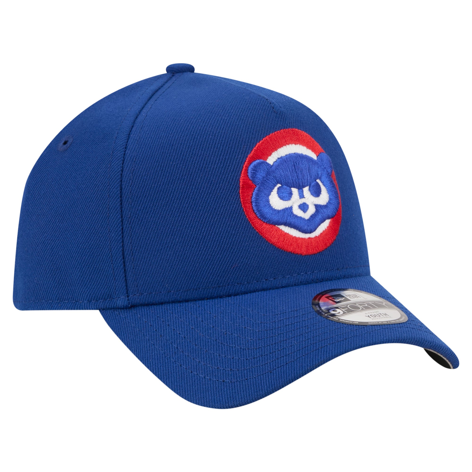 Youth New Era Royal Chicago Cubs Cooperstown Logo 9FORTY A-Frame Adjustable Hat
