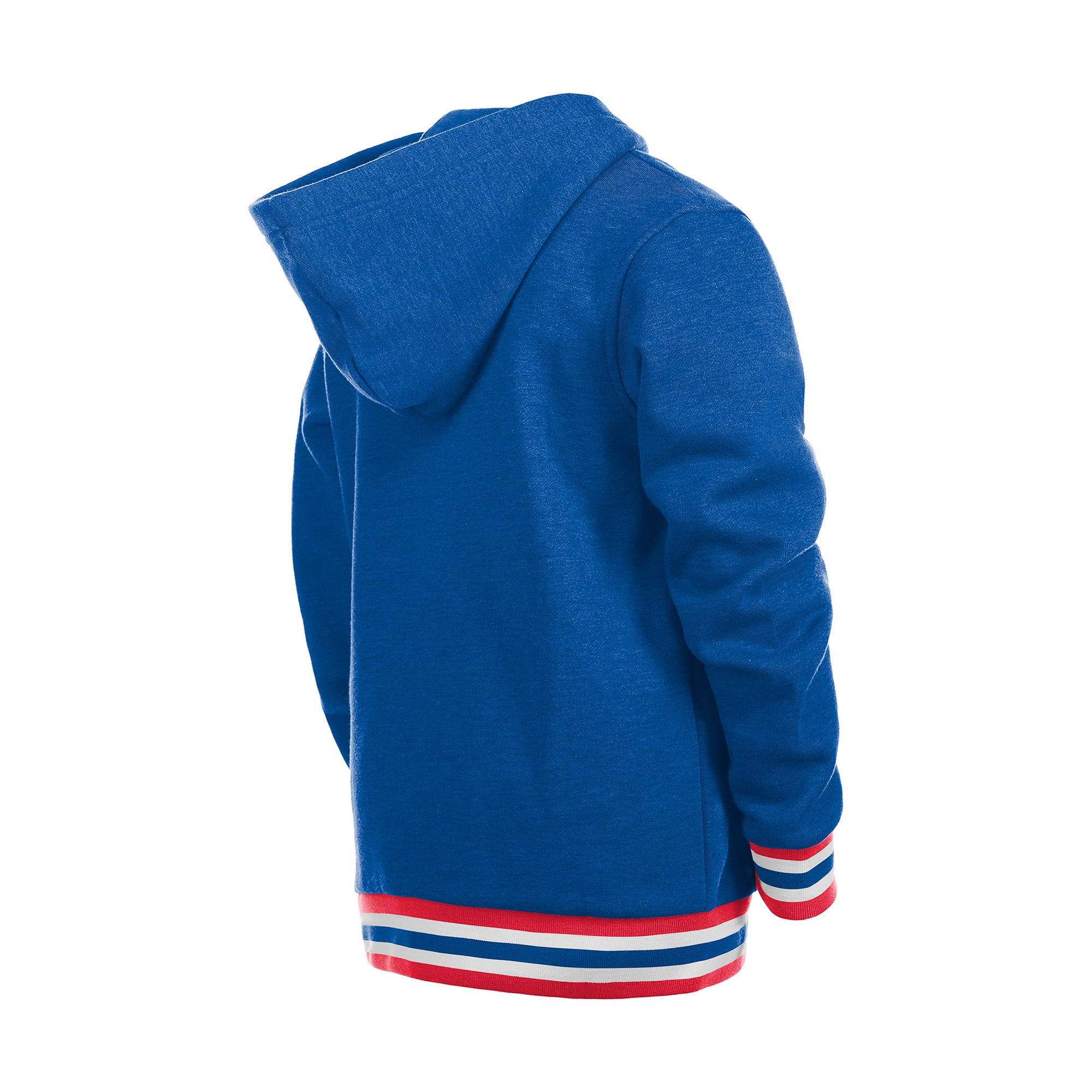 Youth New Era Royal Chicago Cubs Knit Trim Pullover Hoodie