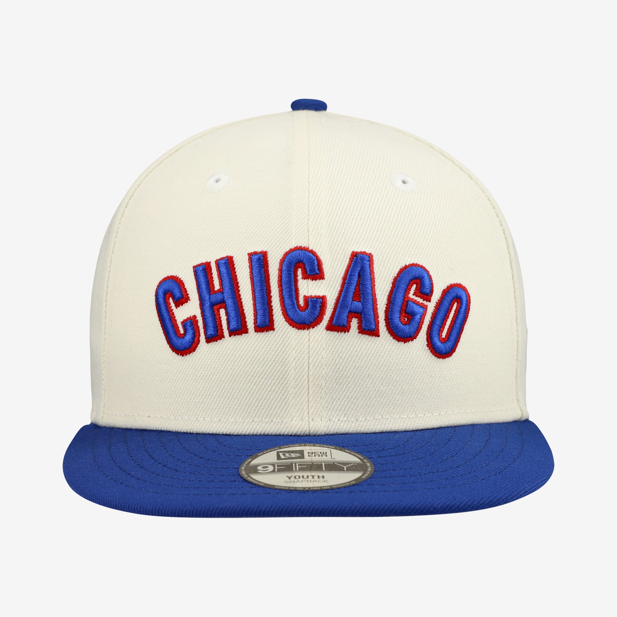 Youth New Era White Chicago Cubs Two-Tone 9FIFTY Snapback Hat