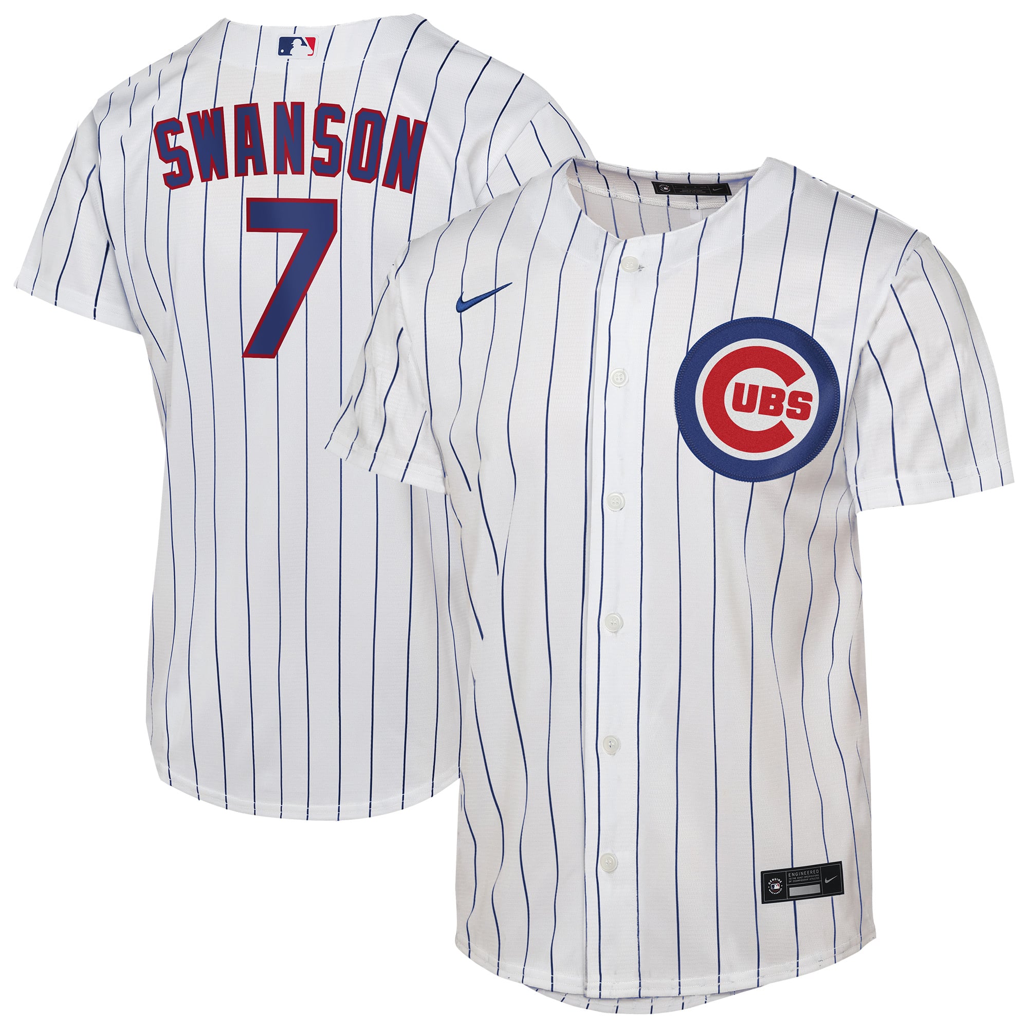 Maillot réplique domicile Nike Dansby Swanson blanc des Cubs de Chicago pour jeunes