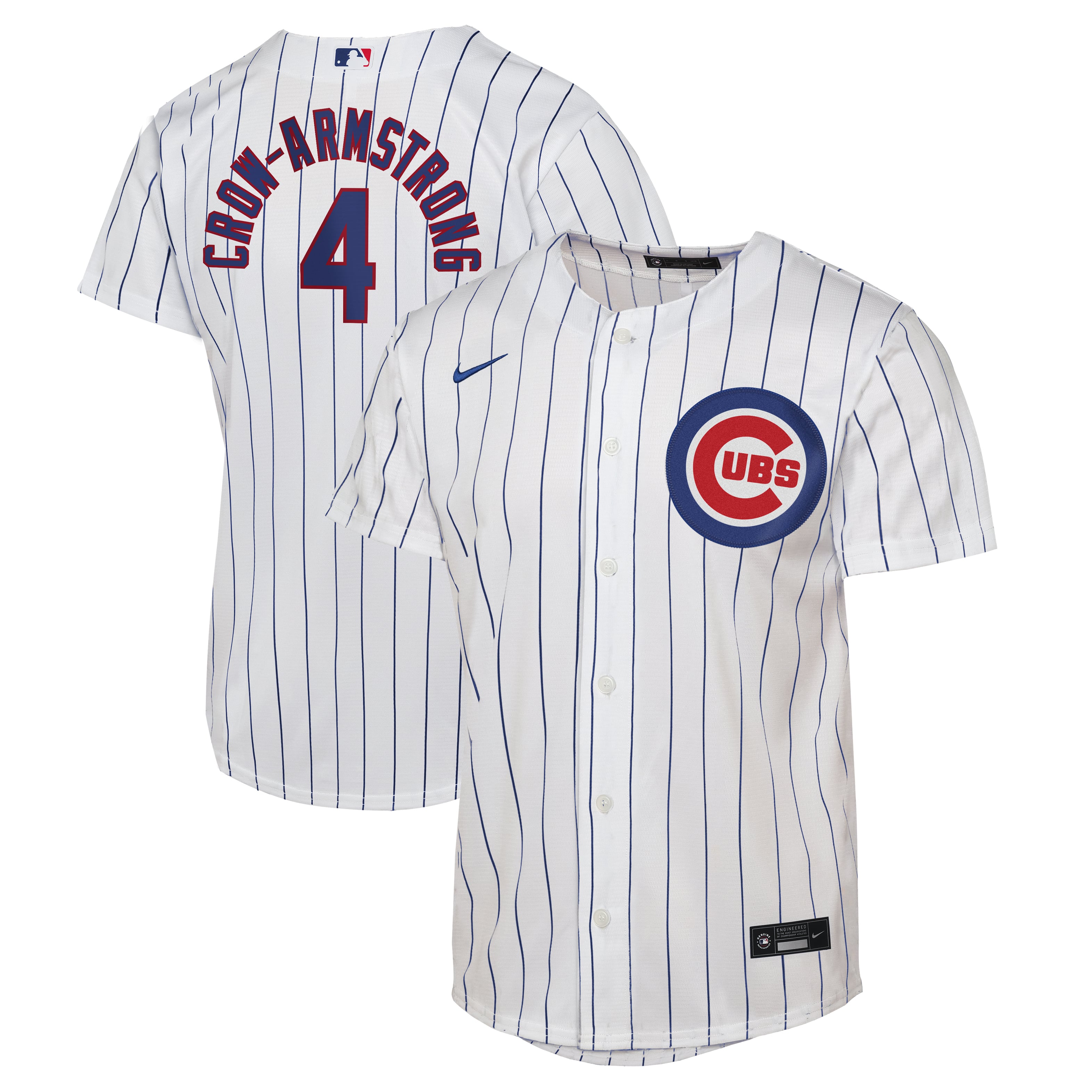 Maillot réplique domicile Nike Pete Crow-Armstrong blanc des Cubs de Chicago pour jeunes