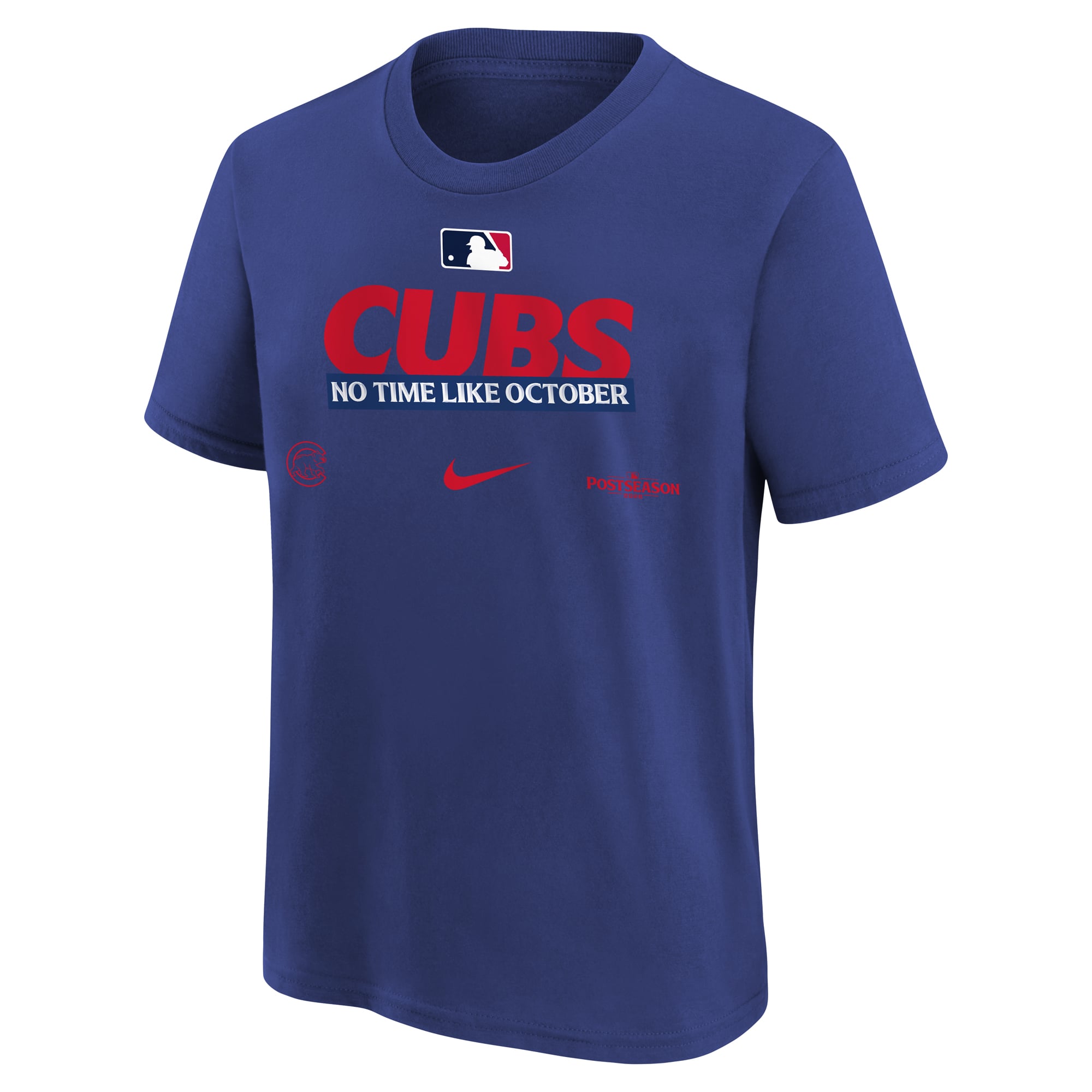 T-shirt authentique Nike Royal Chicago Cubs 2026 MLB Postseason pour jeunes