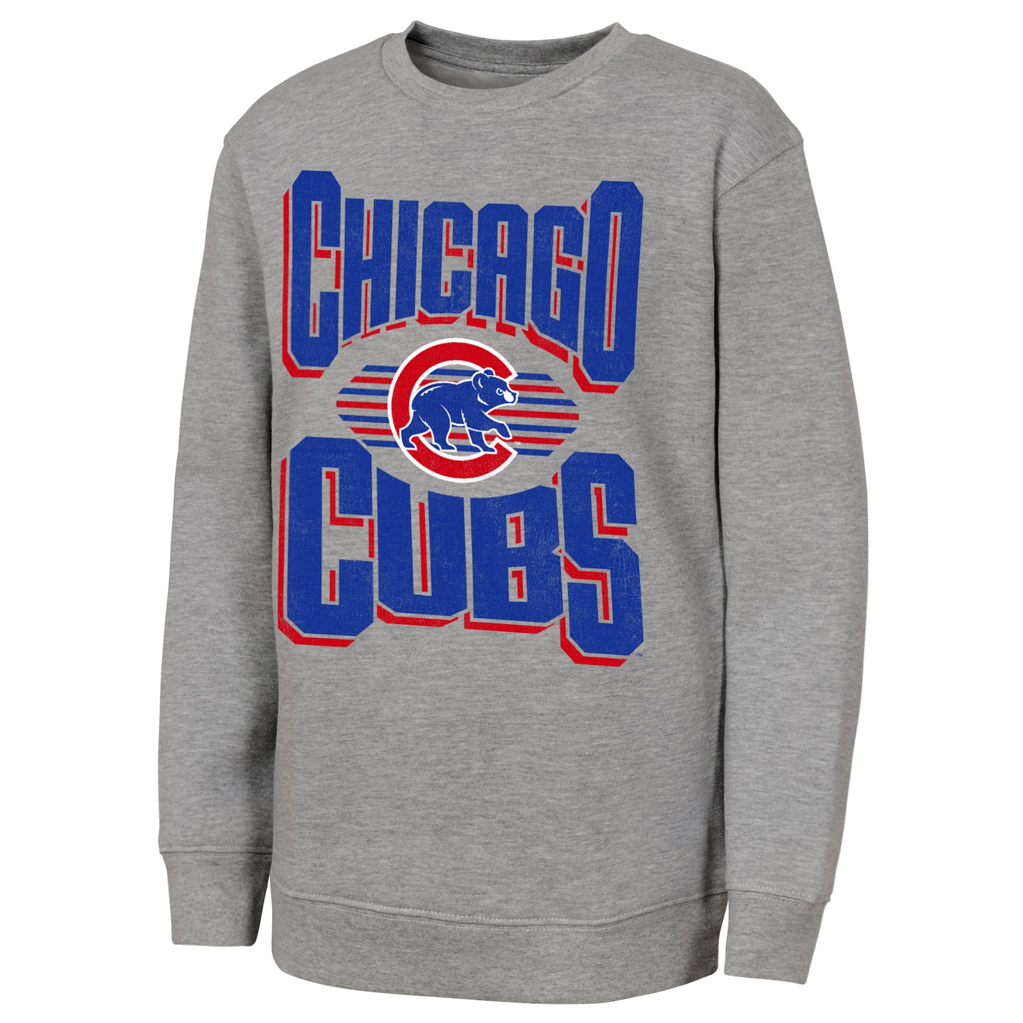 Sweat-shirt gris Jet Stream des Cubs de Chicago pour jeunes la marque Outerstuff