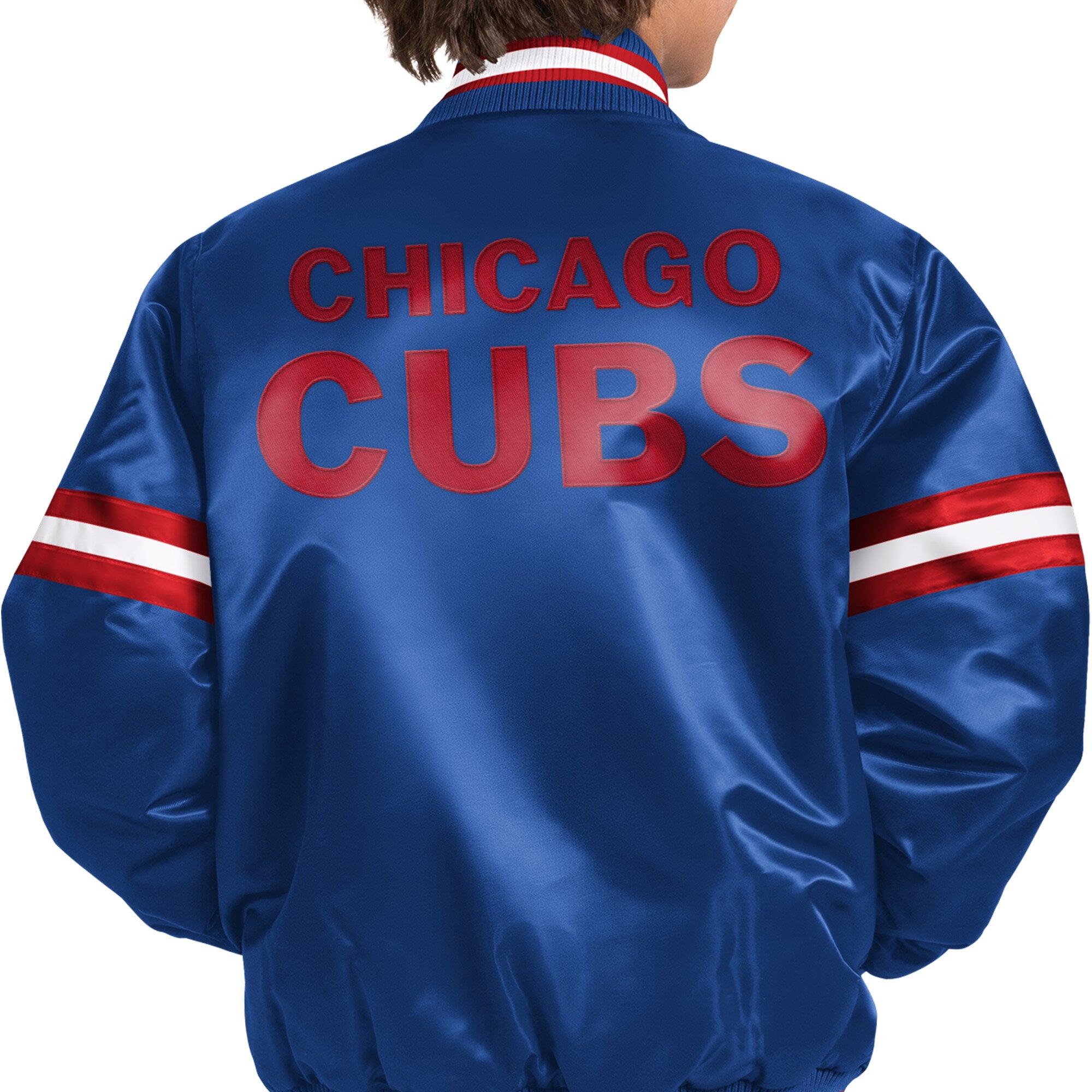 Veste Youth Starter Royal Chicago Cubs Courtside Jr. Varsity à boutons-pression