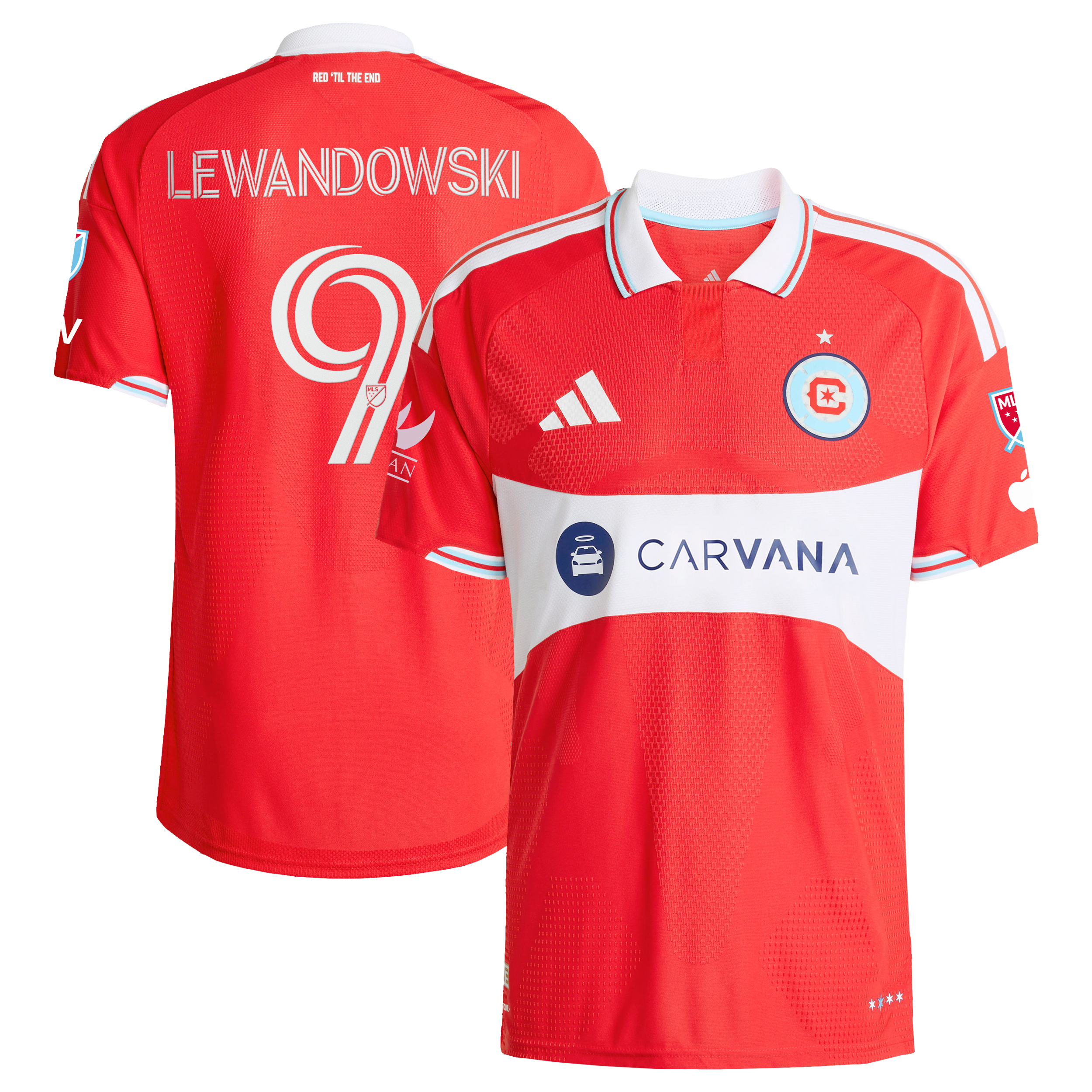 Men's Chicago Fire Robert Lewandowski adidas Red 2026 Forever Red On ...