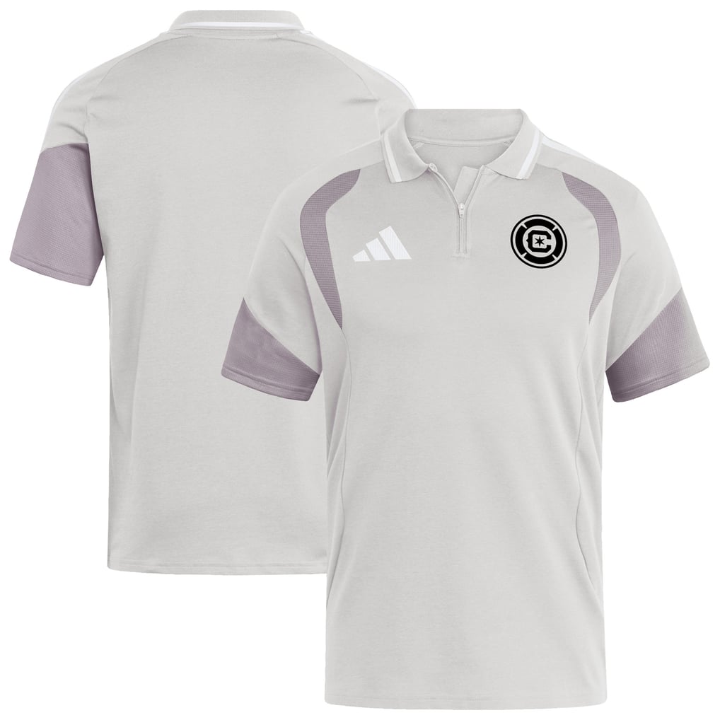Fire Placket Chicago Fire adidas 2026 Tiro Competition Polo - Silver