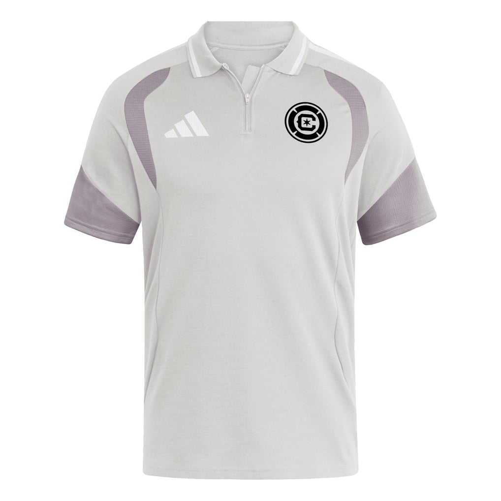 Fire Placket Men's Chicago Fire adidas Silver 2026 Tiro Competition Polo
